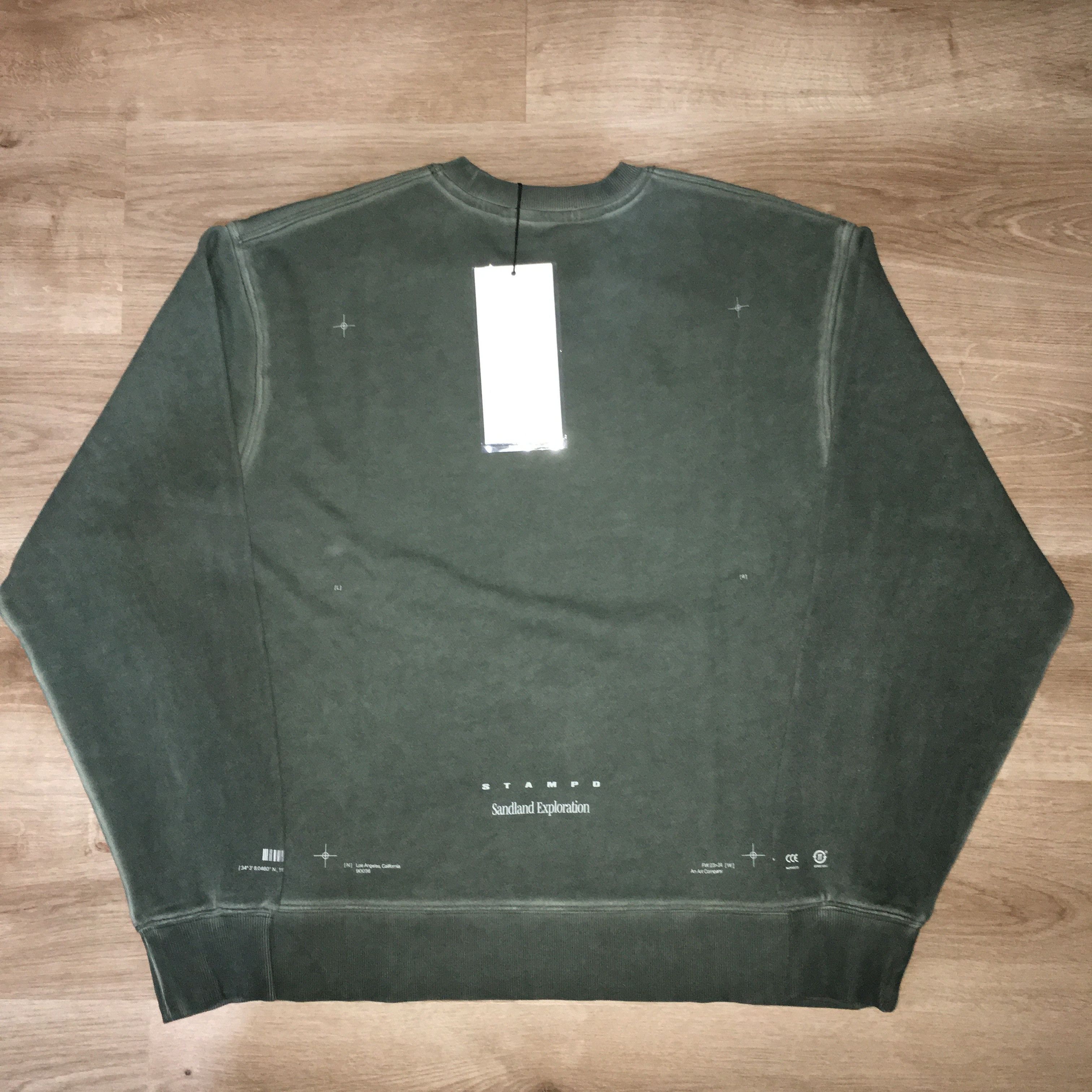 Stampd SANDLANDS CREWNECK - OIL WASHED Size US M / EU 48-50 / 2 - 13 Thumbnail