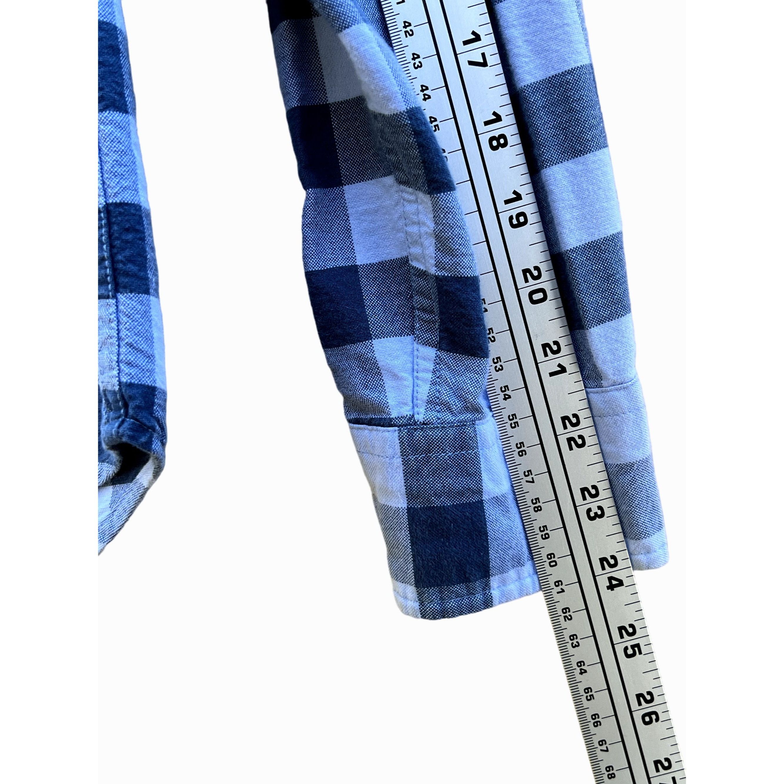 Other American Eagle - Long Sleeve Plaid Men's Shirt - Blue - Extr Size US XS / EU 42 / 0 - 6 Thumbnail