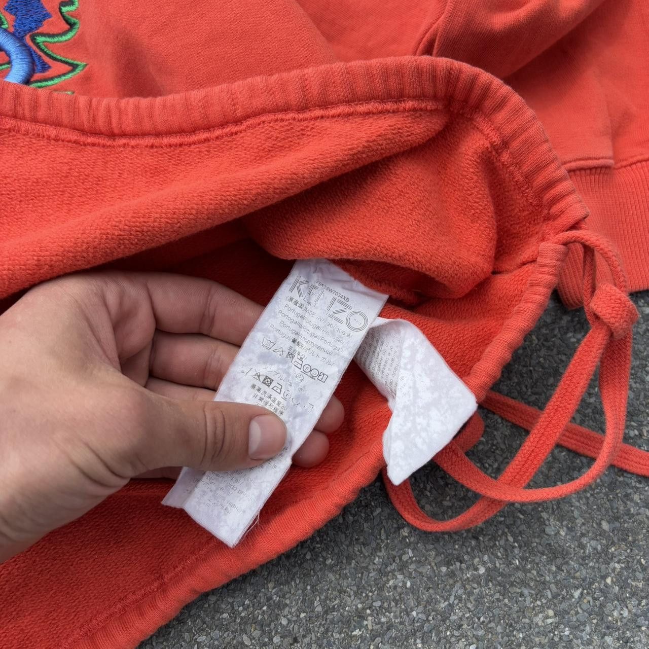 Japanese Brand × Kenzo × Vintage Vintage y2k 90s Kenzo Paris drawstring jumper Size US L / EU 52-54 / 3 - 5 Thumbnail