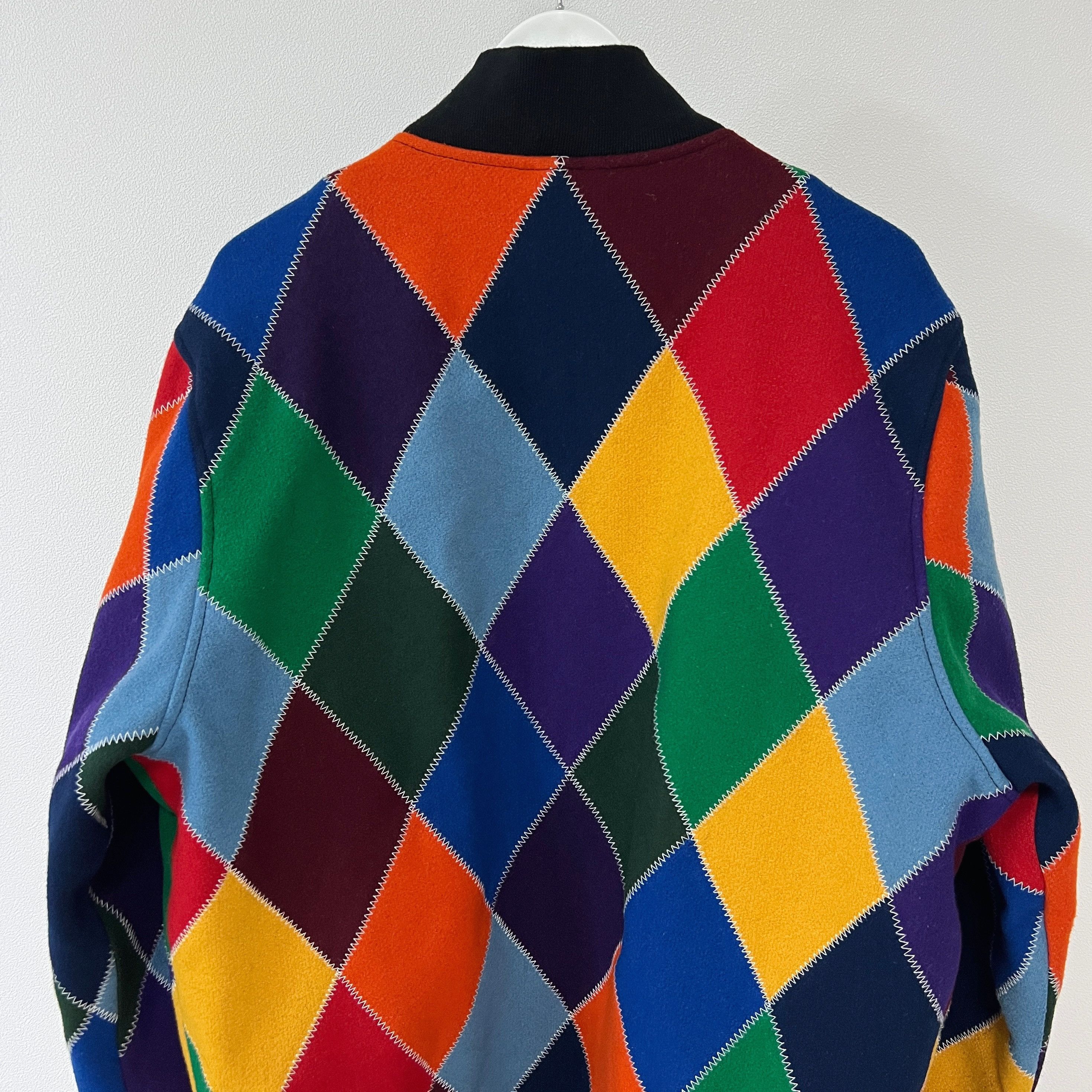 Supreme Supreme 15FW Harlequin Wool Varsity Jacket Multi Size US XL / EU 56 / 4 - 5 Thumbnail