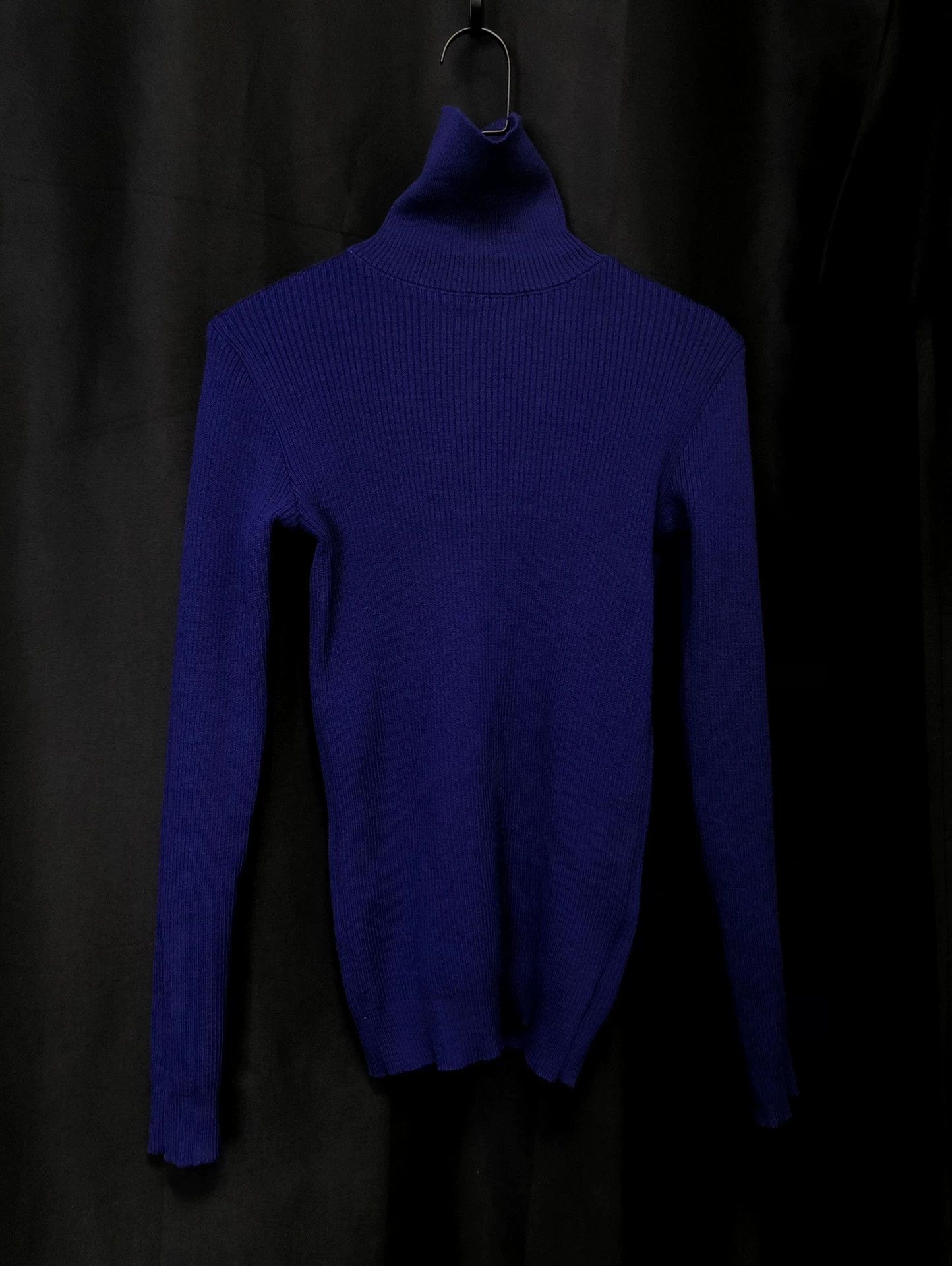 Comme des Garcons CDG 1989AW Klein Blue High Neck Wool Knit 45/62/65 Size US S / EU 44-46 / 1 - 1 Thumbnail