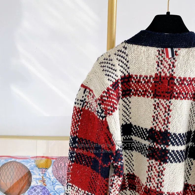 Thom Browne Thom Browne Colorblock Knit Cardigan Size US XL / EU 56 / 4 - 5 Thumbnail