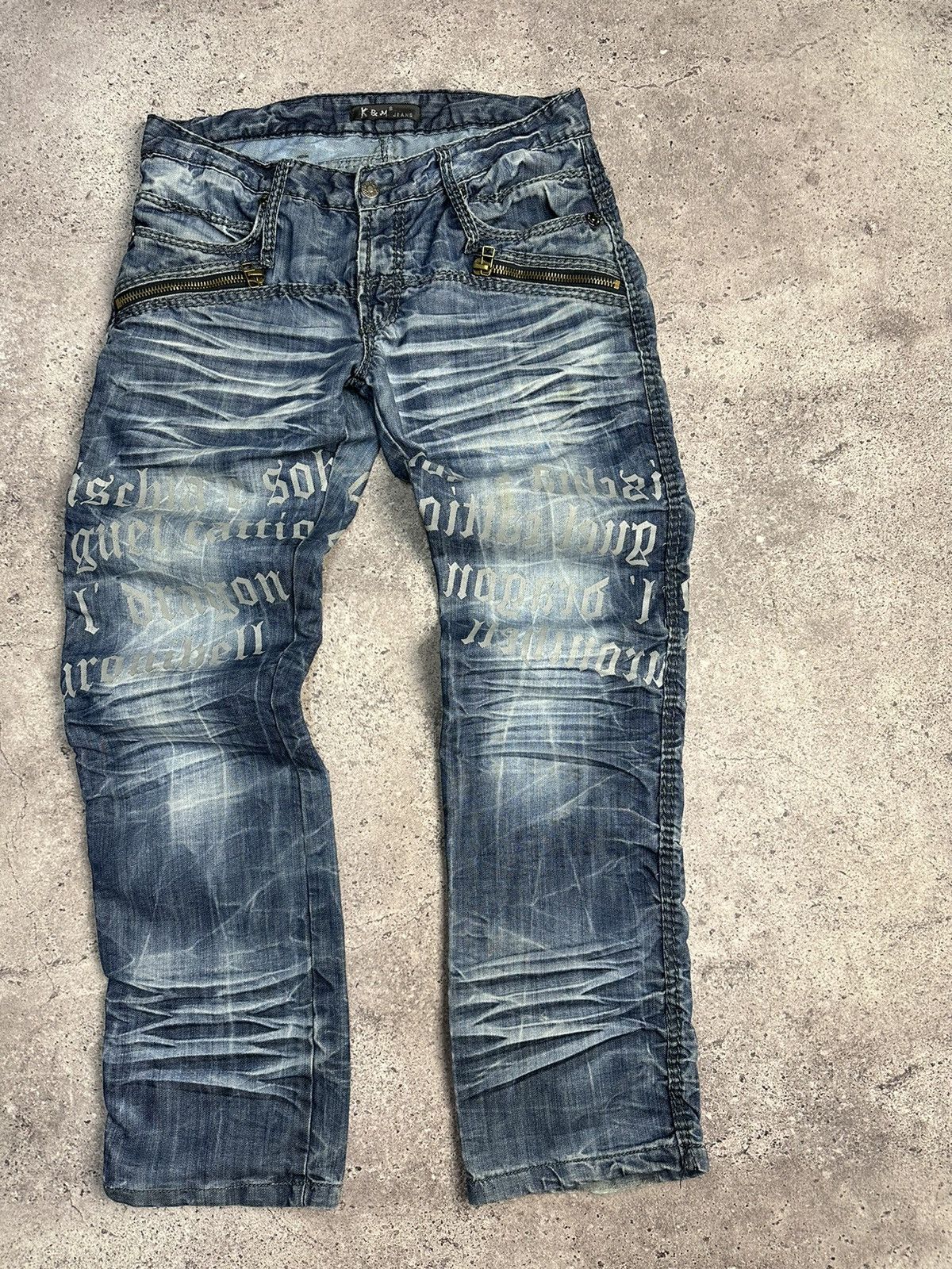 Japanese Brand × Vintage Vintage Y2K Junya Watanabe Style Archive Jeans Distressed Size US 34 / EU 50 - 4 Thumbnail