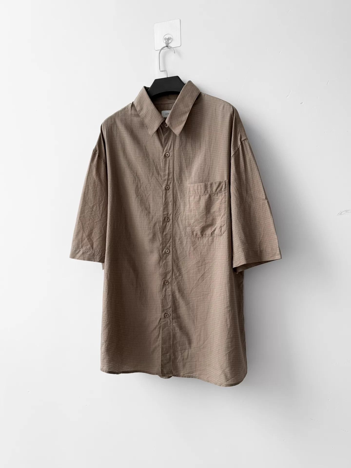 Lemaire LEMAIRE Lyocell Check Basic Shirt Size US L / EU 52-54 / 3 - 2 Thumbnail