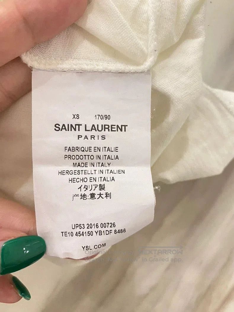 Saint Laurent Paris Saint Laurent Dinosaur Print White T. Size US XS / EU 42 / 0 - 6 Thumbnail