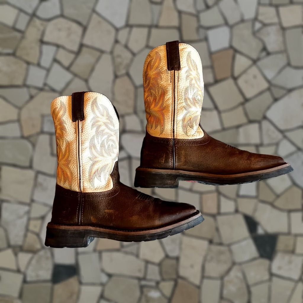 Justin Boots Justin Tekno Crepe Full Quill Ostrich Boots  display picture 2