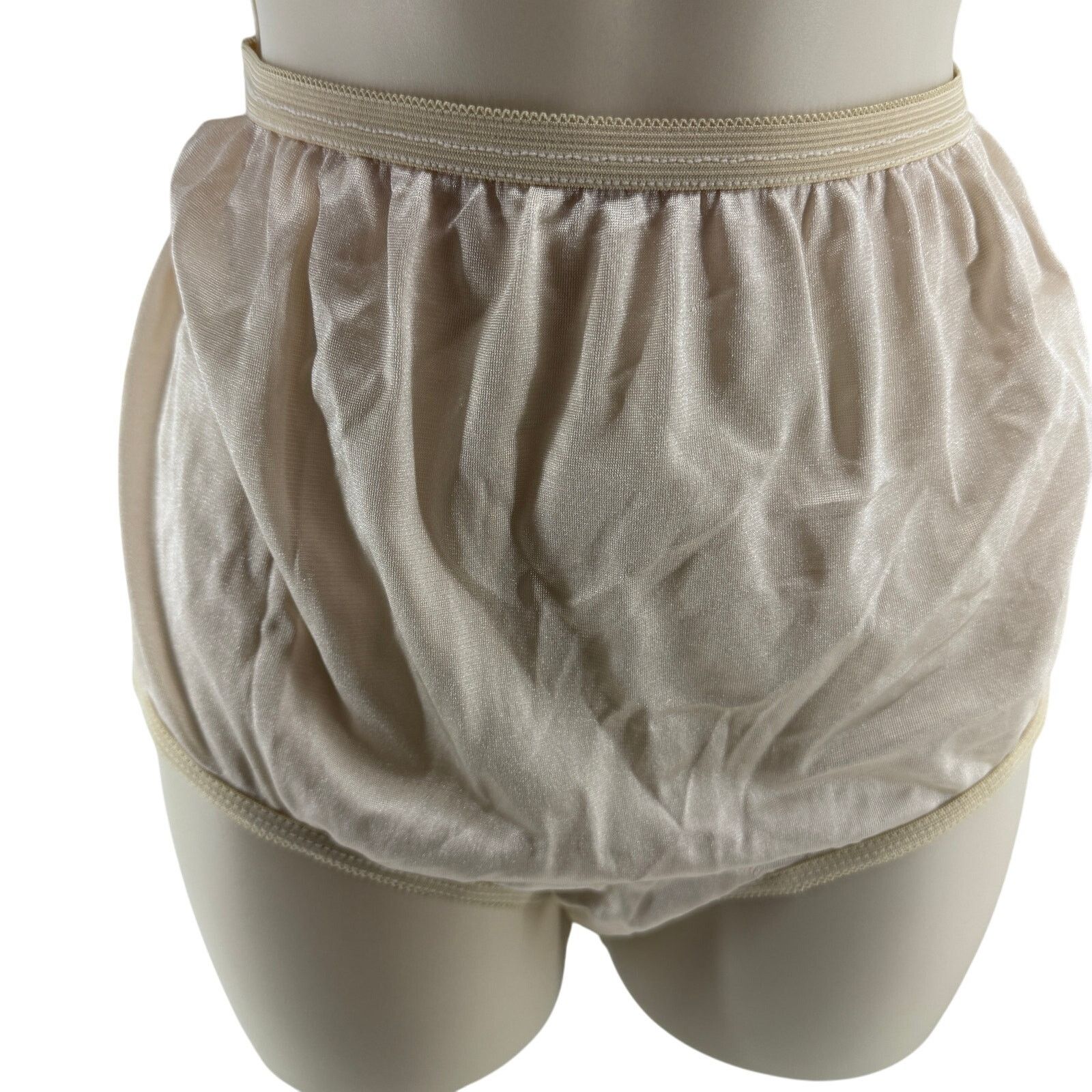 Vintage Vintage Kim Rogers Shiny Smooth Nylon Beige Panty Panties Size ONE SIZE - 1 Thumbnail
