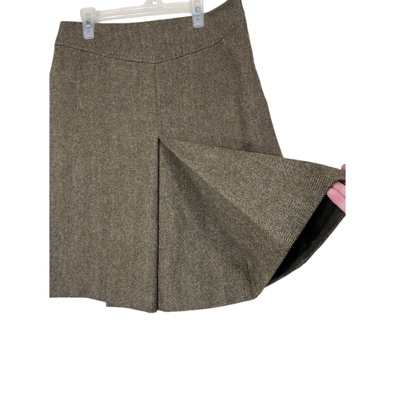 Gap Vintage Gap Y2K Wool Blend Skirt Brown Wool Tweed Preppy Ca Size 27" / US 4 / IT 40 - 3 Thumbnail