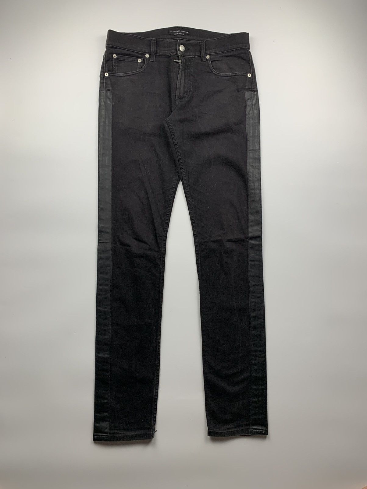 Alexander McQueen Alexander Mcqueen Leather striped pants Size US 32 / EU 48 - 1 Thumbnail