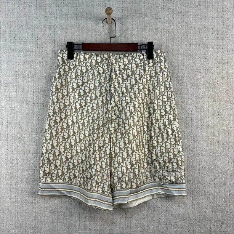 Dior Dior SS23 Full-Printed Logo High-Waisted Silk Casual Short Size US 30 / EU 46 - 1 Thumbnail