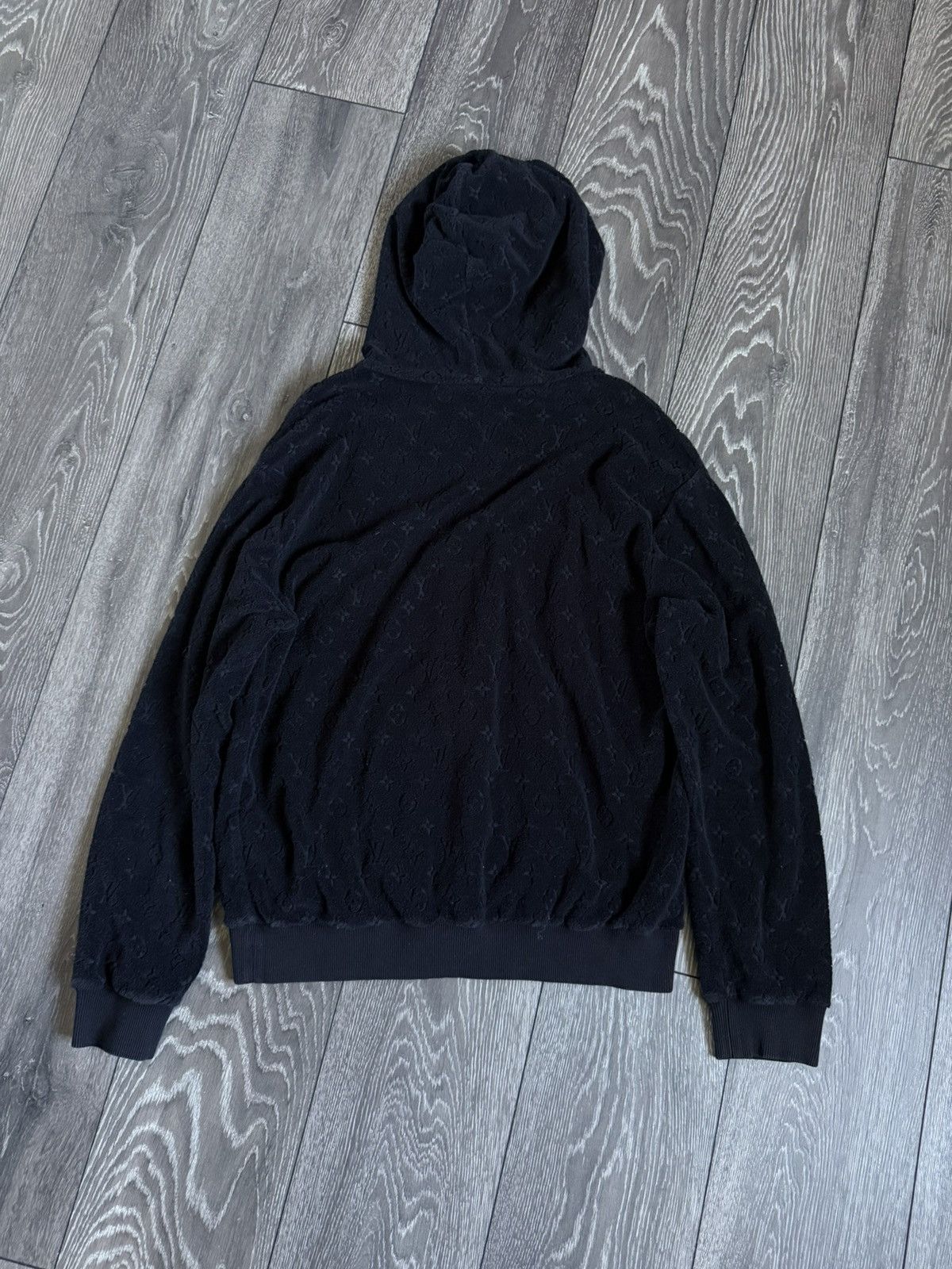 Louis Vuitton louis vuitton monogram towel zip up hoodie black Size US M / EU 48-50 / 2 - 3 Thumbnail