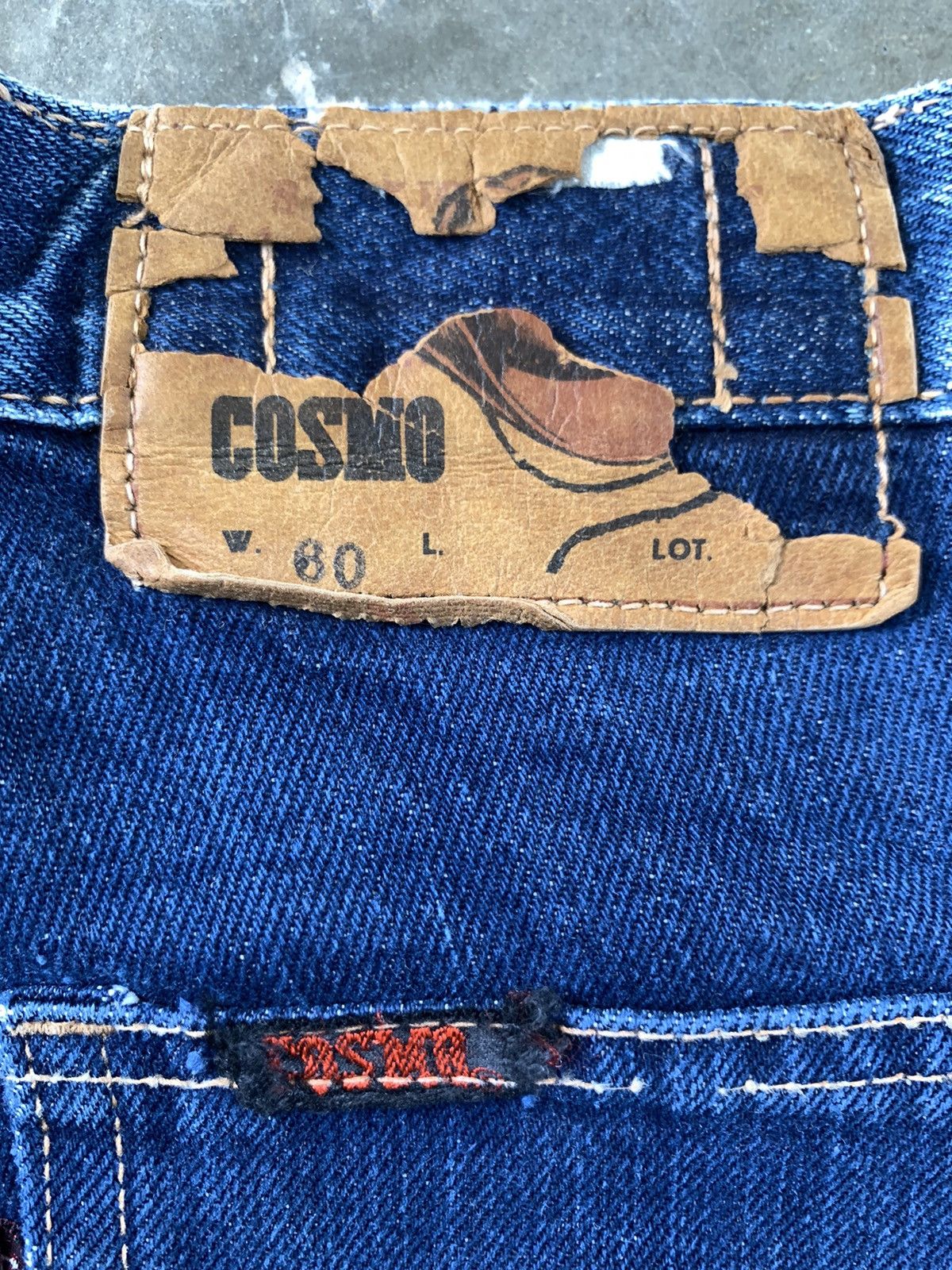 If Six Was Nine Super Flare Jeans Vintage 70's Cosmo USA Jeans Paddy Button Size US 26 / EU 42 - 17 Thumbnail