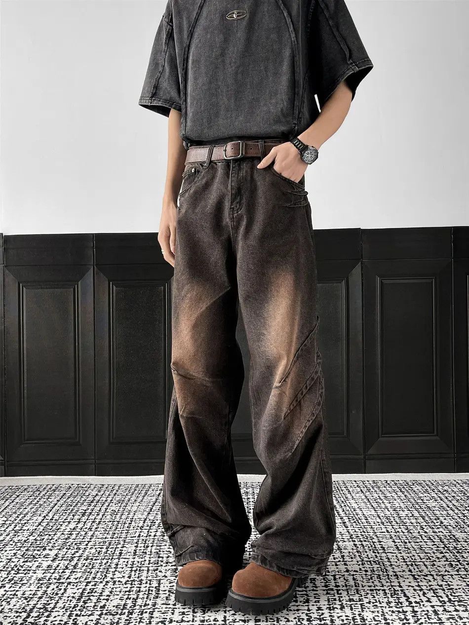 Japanese Brand × Jean Retro hip-hop loose wide leg jeans Size US 32 / EU 48 - 2 Thumbnail