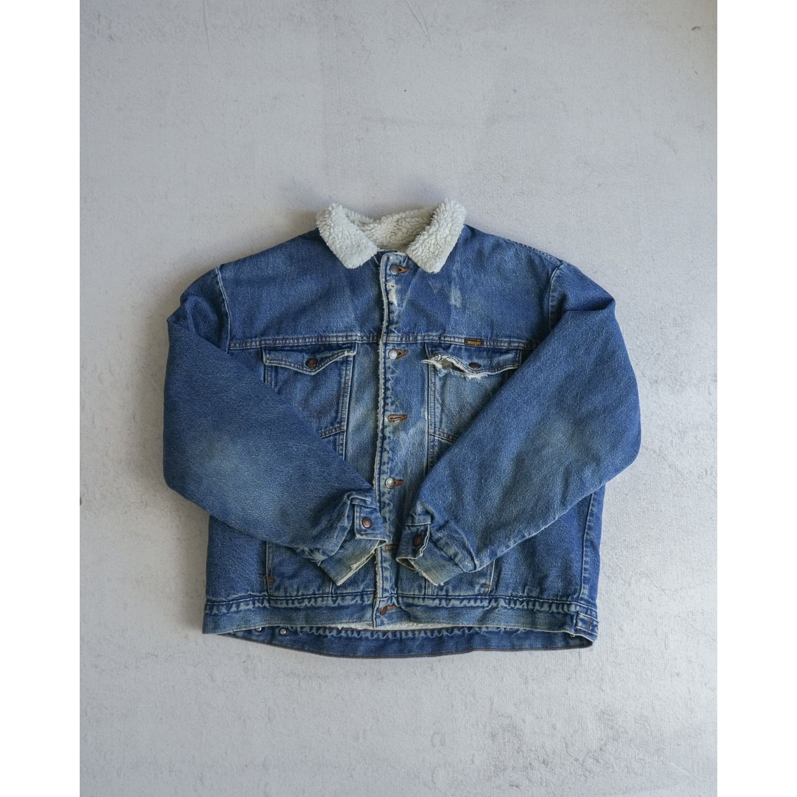 Wrangler Vintage 90s Wrangler Sherpa Lined Jacket - Women's Large Size L / US 10 / IT 46 - 1 Thumbnail