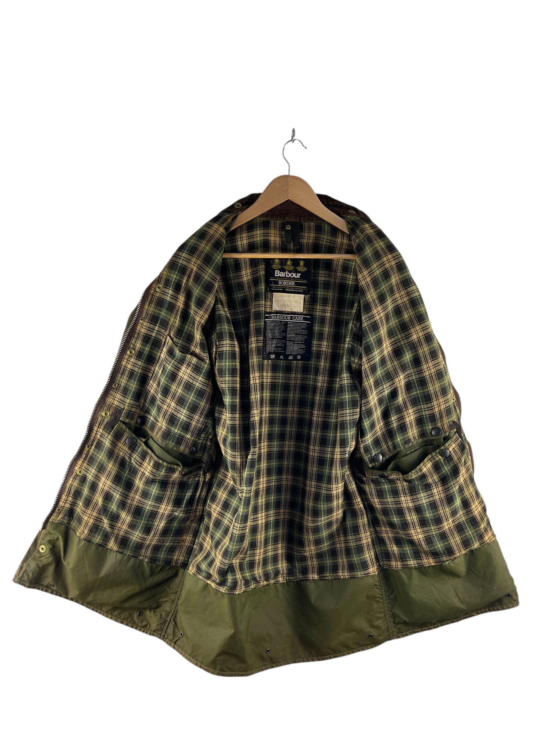 Barbour Vintage Barbour Wax Green Jacket Size L / US 10 / IT 46 - 3 Thumbnail