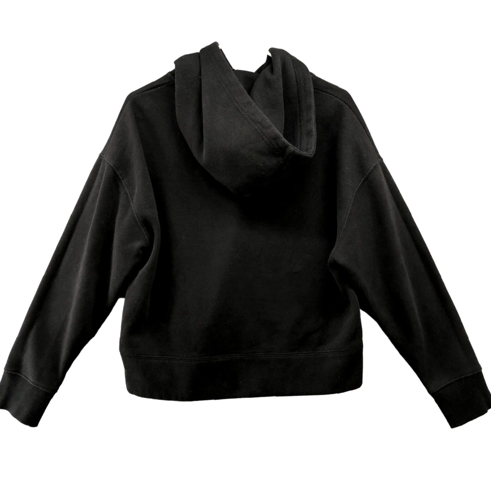 Zara Zara Hoodie Womens S Black Pullover Sweatshirt Solid Fleece Casual Activewear Relaxed Crew Neck Womens Size S / US 4 / IT 40 - 2 Thumbnail