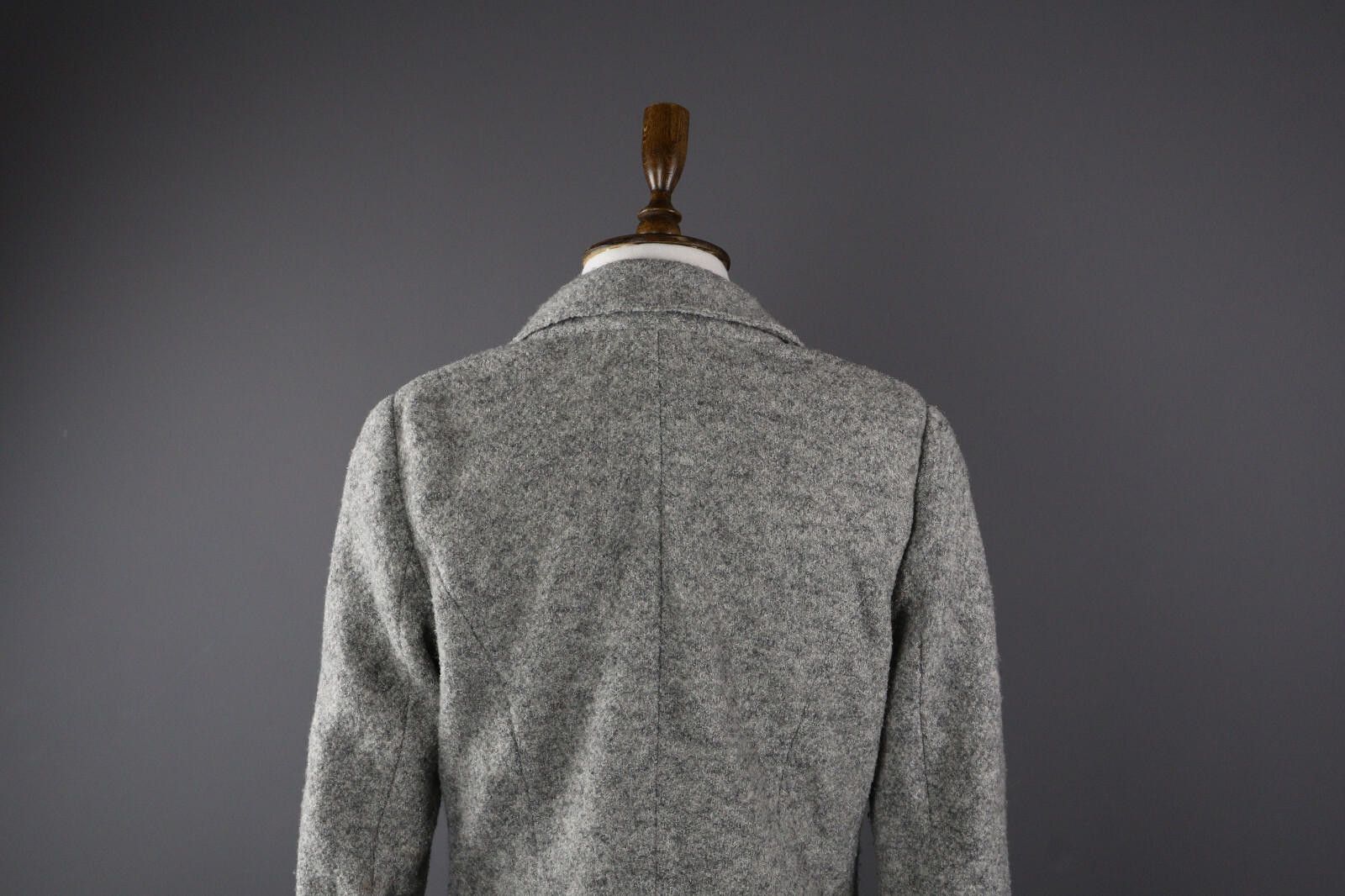 Designer Marc Cain Gray Wool Gray Blazer Jacket Size 3 Size M / US 6-8 / IT 42-44 - 6 Thumbnail