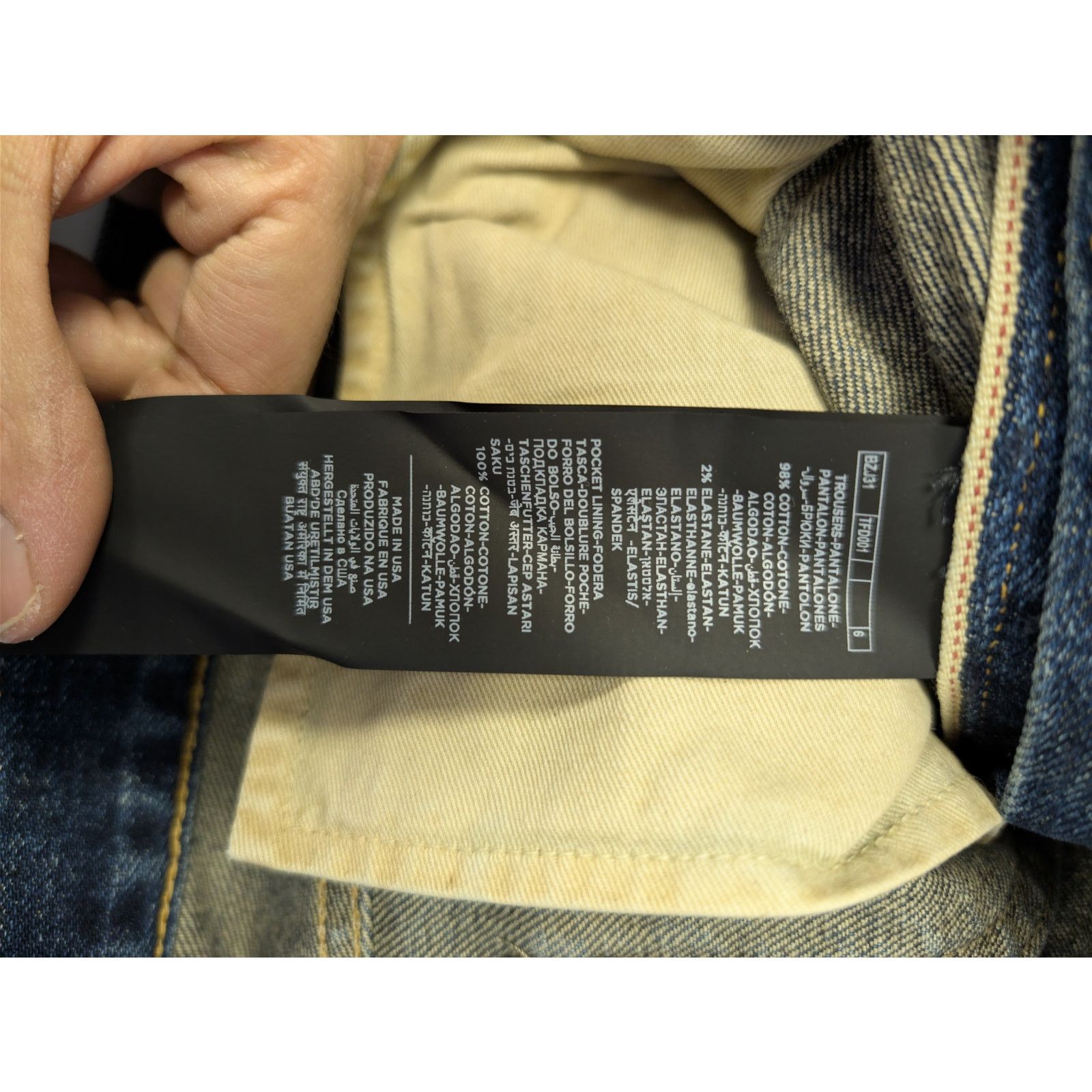 Tom Ford o1rshd1 Slim Jeans in Navy Size US 34 / EU 50 - 18 Thumbnail