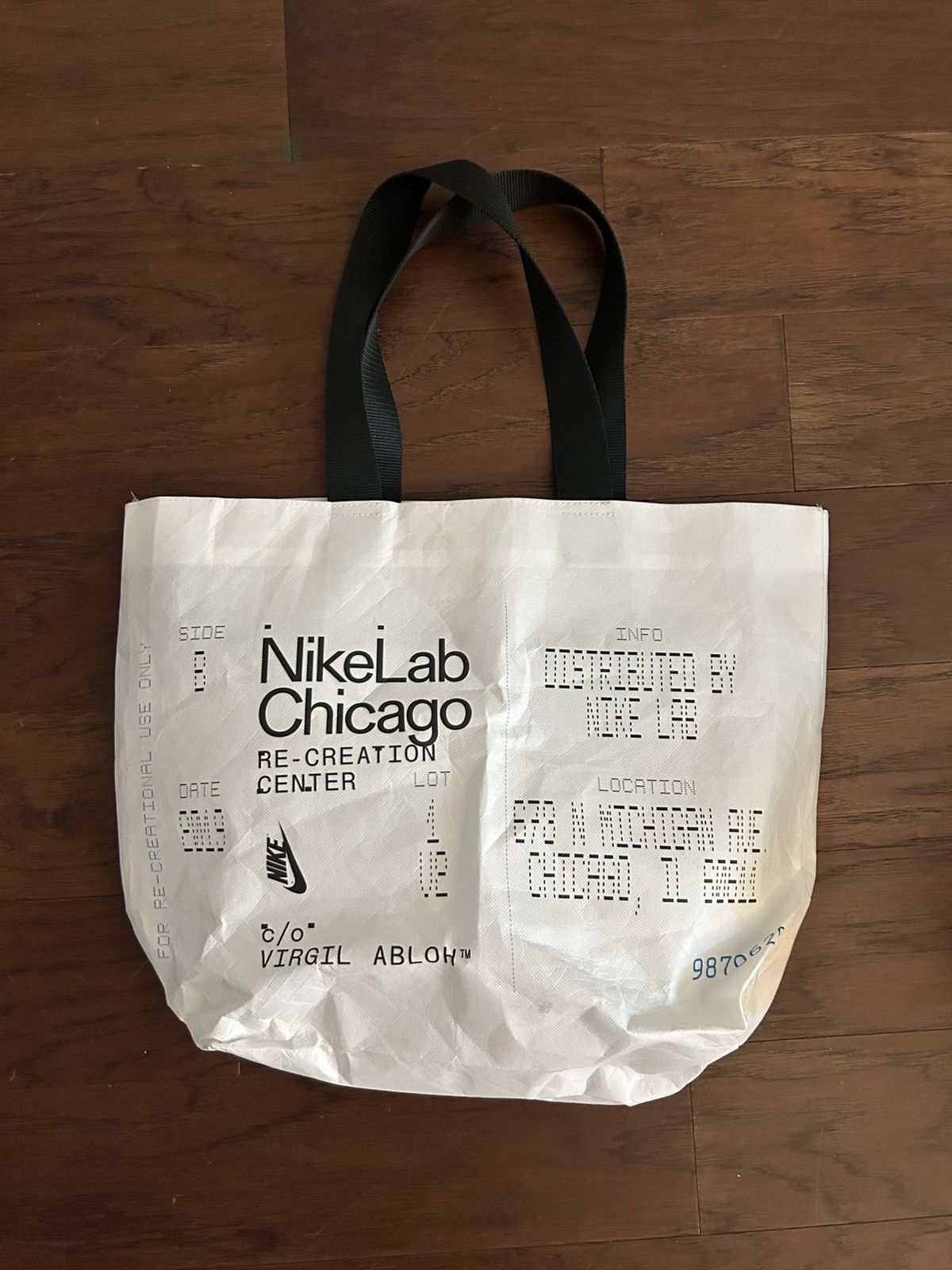 Ikea × Virgil Abloh custom Virgil Abloh x Ikea makerad bag