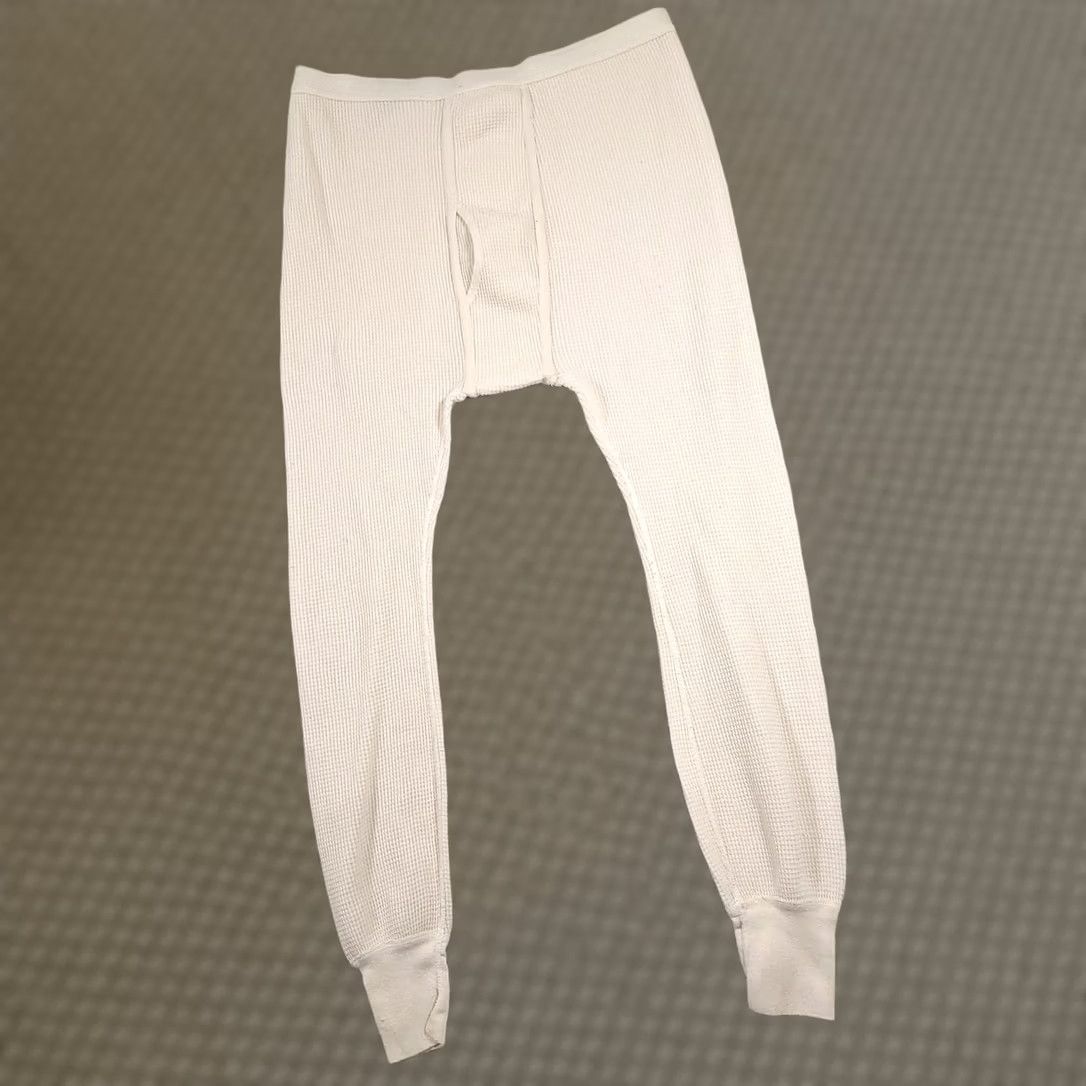 Vintage VINTAGE J.E. Morgan Mens Pants XL 42-44 Thermal Long Johns Ivory Made In USA Size US 36 / EU 52 - 1 Thumbnail