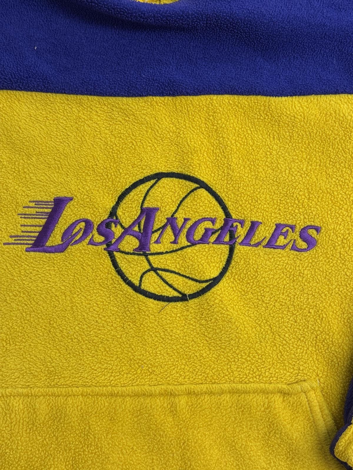 Lee VTG 90s LA Lakers Fleeece Hoodie Made in USA Los Angeles L Size US L / EU 52-54 / 3 - 3 Thumbnail