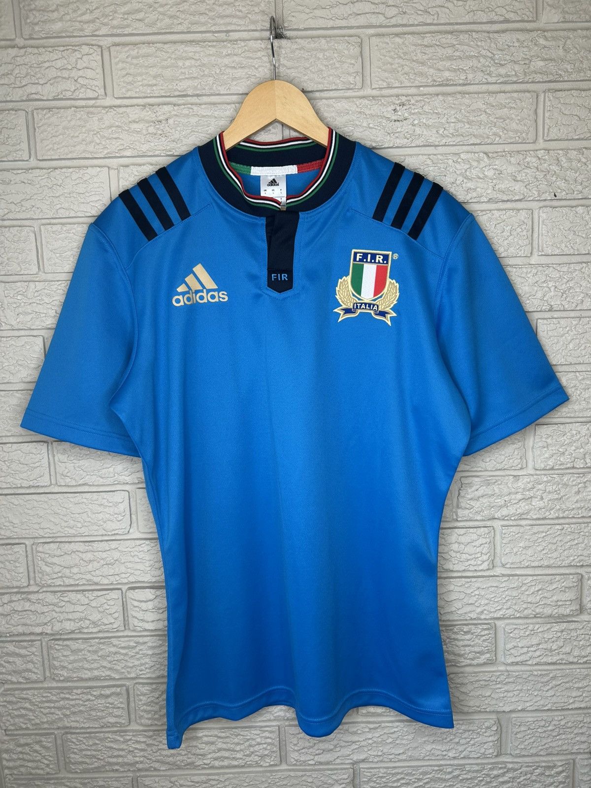 Adidas Adidas Italy 2015 Rugby Jersey Size US L / EU 52-54 / 3 - 1 Thumbnail