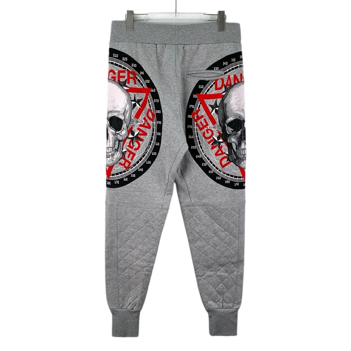 Philipp Plein Philipp Plein Grey Skull Printed Casual Sweatpants K26WX Size US 36 / EU 52 - 2 Thumbnail