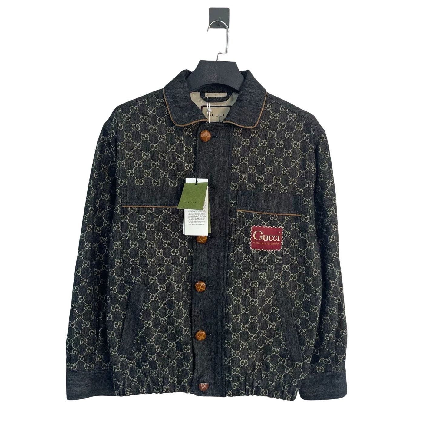 Gucci Gucci Monogram Denim Jacket Size S Size US S / EU 44-46 / 1 - 1 Thumbnail