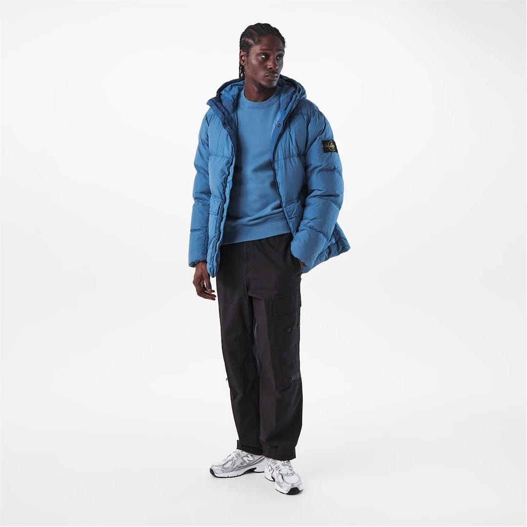 Stone Island o1g2r1mq0526 Crinkle Water Resistant Windproof Down Parka Size US M / EU 48-50 / 2 - 6 Thumbnail