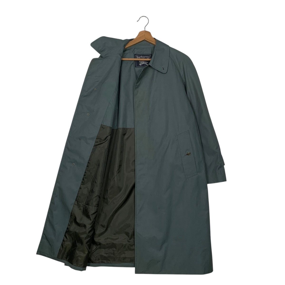 Burberry Burberrys Green Trench Coat Size US M / EU 48-50 / 2 - 9 Thumbnail