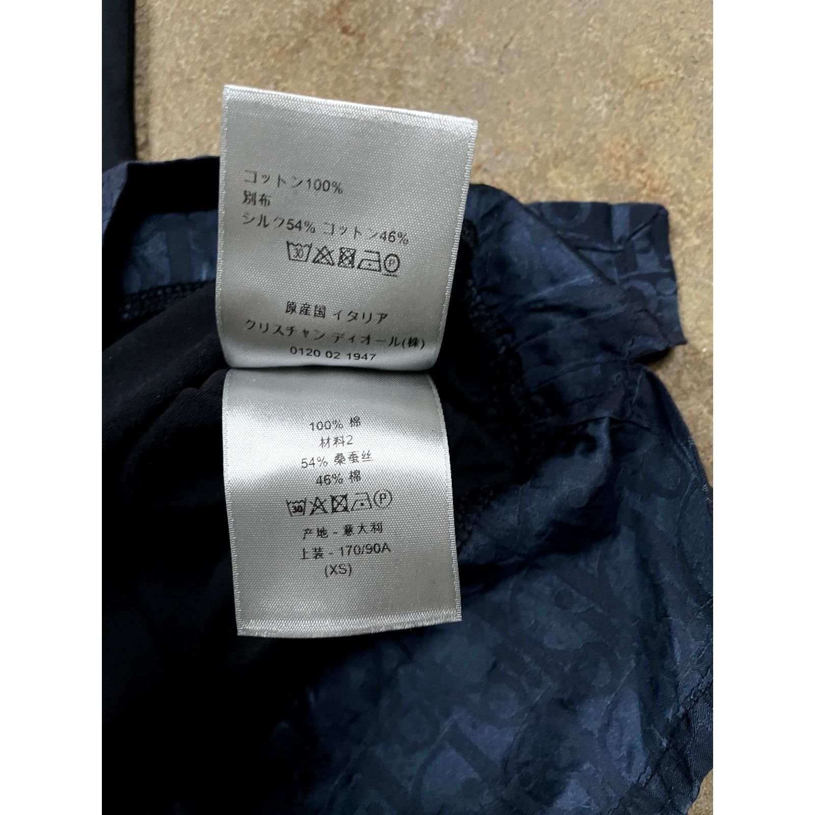 Dior Dior Navy Tee Oblique XS Used Size US XS / EU 42 / 0 - 4 Thumbnail