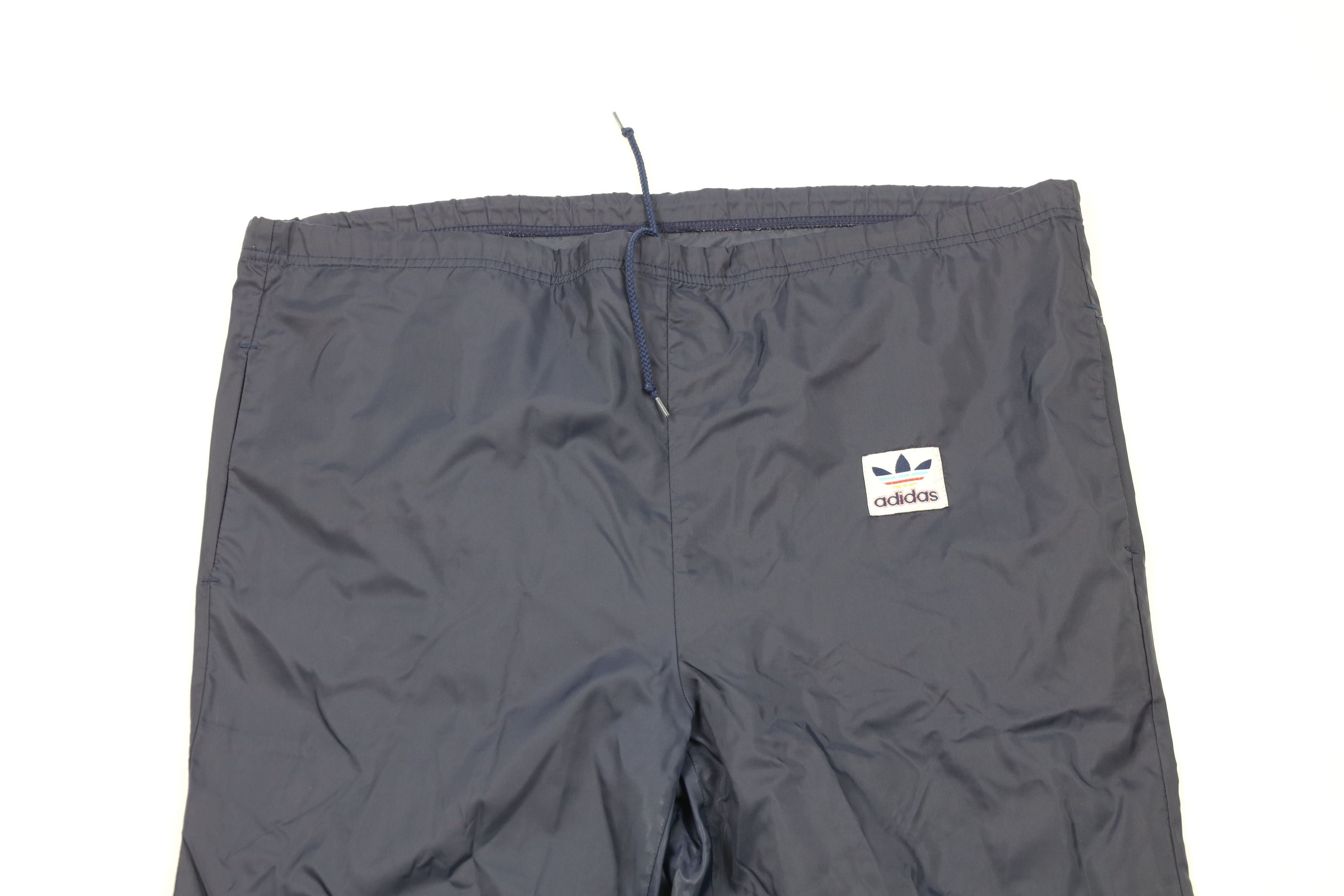 Adidas × Vintage Vintage 70s 80s Adidas Trefoil Wide Leg Windbreaker Pants Size US 34 / EU 50 - 2 Thumbnail