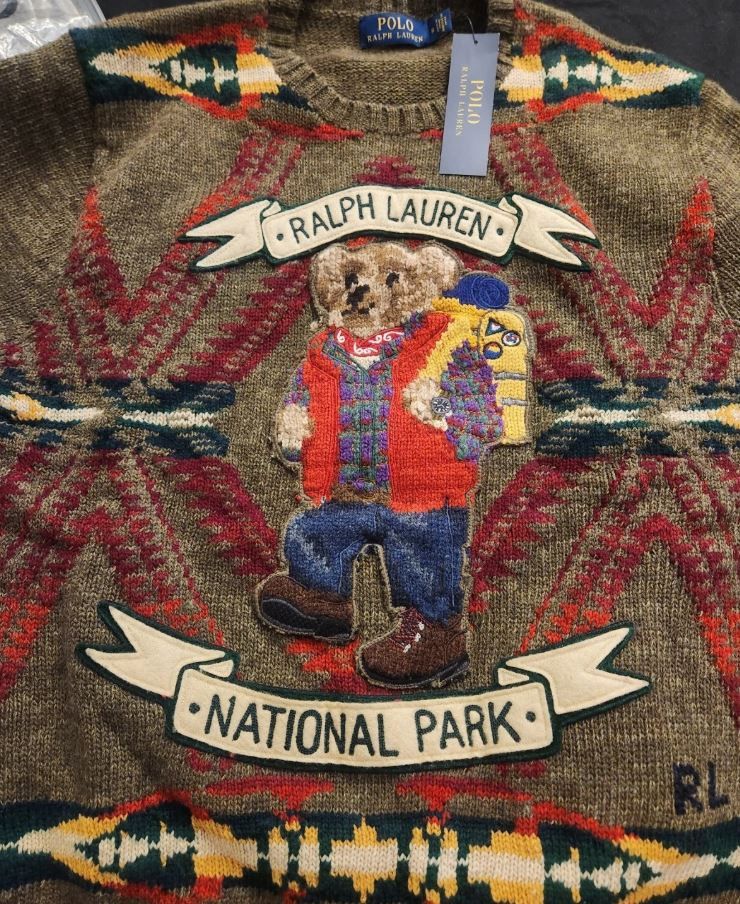 Polo Ralph Lauren Polo Ralph Lauren Sportsman Hiking Bear Sweater Large Size US L / EU 52-54 / 3 - 7 Thumbnail