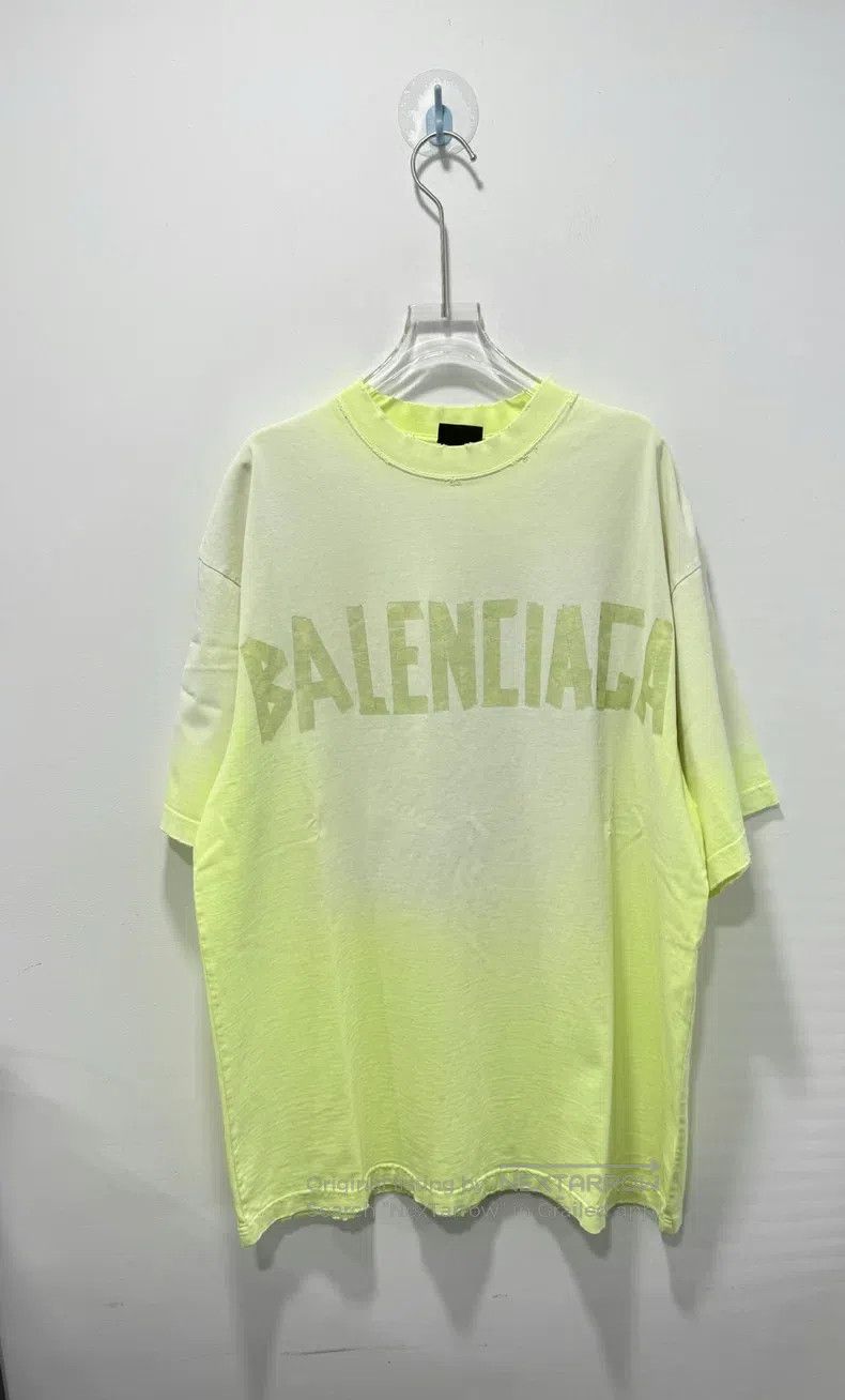 Balenciaga Balenciaga Neon Tape Logo Short Sleeve Size US M / EU 48-50 / 2 - 1 Thumbnail