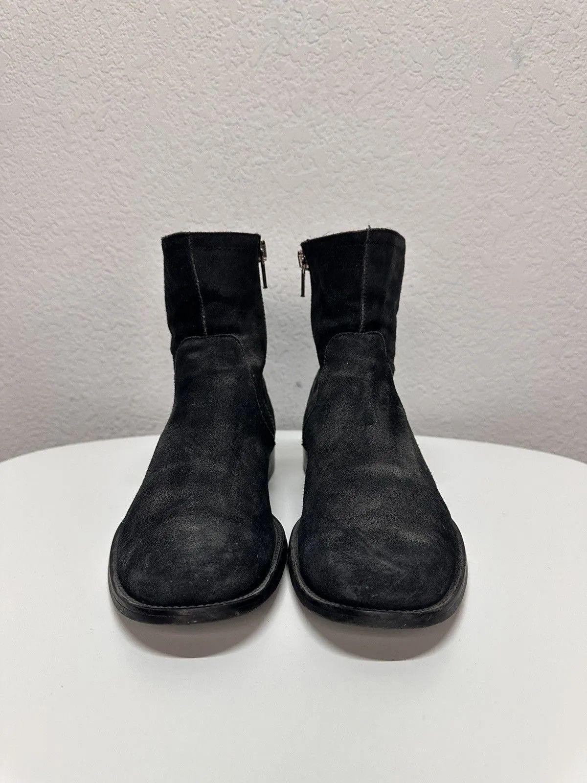 14th Addiction Leather Mens Boots AS 98 Style Rick Owens Meltal Zip Italy Size US 8 / EU 41 - 3 Thumbnail