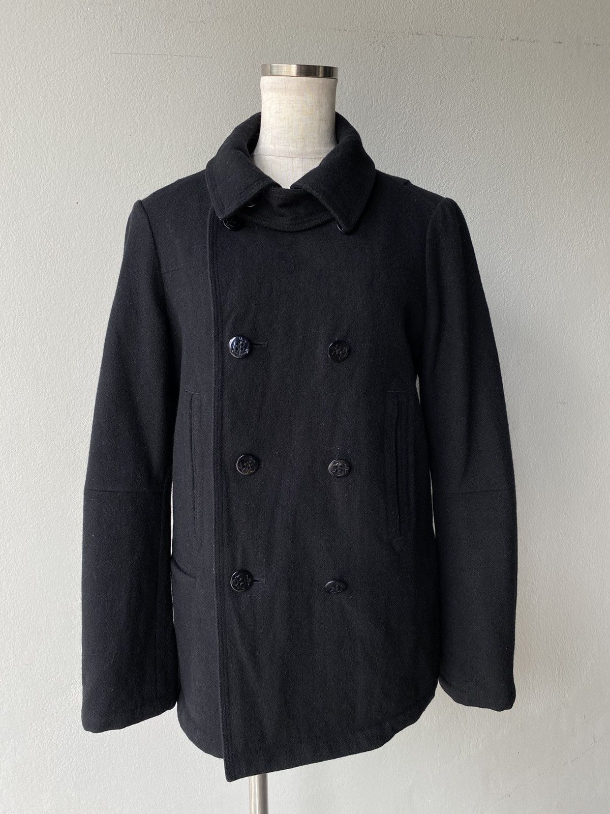 Tsumori Chisato TSUMORI CHISATO Black Double-Breasted Pea Coat Size M / US 6-8 / IT 42-44 - 11 Thumbnail