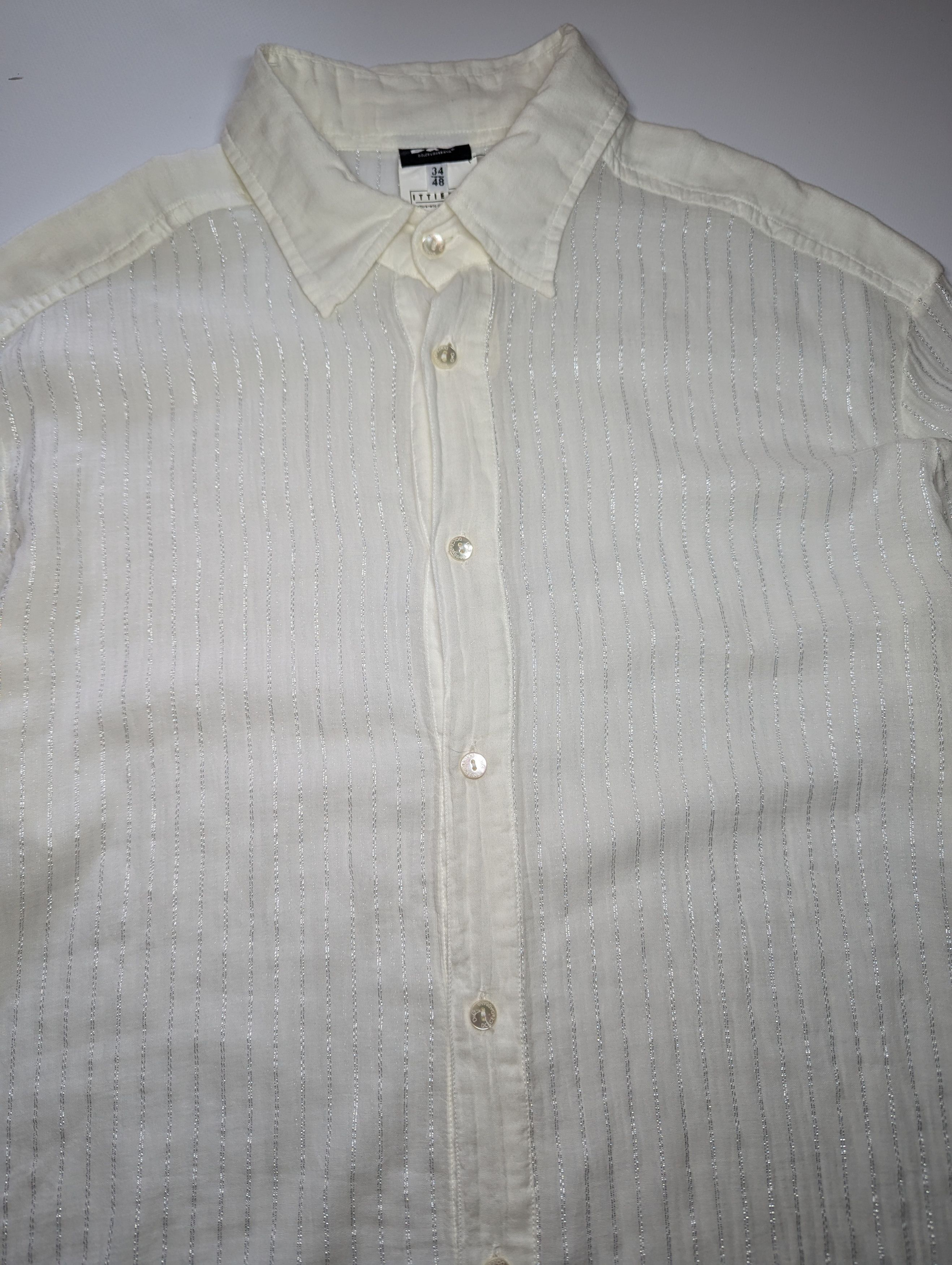 Dolce & Gabbana Dolce and Gabbana Transparent Button up Shirt Luxury Size US L / EU 52-54 / 3 - 3 Thumbnail