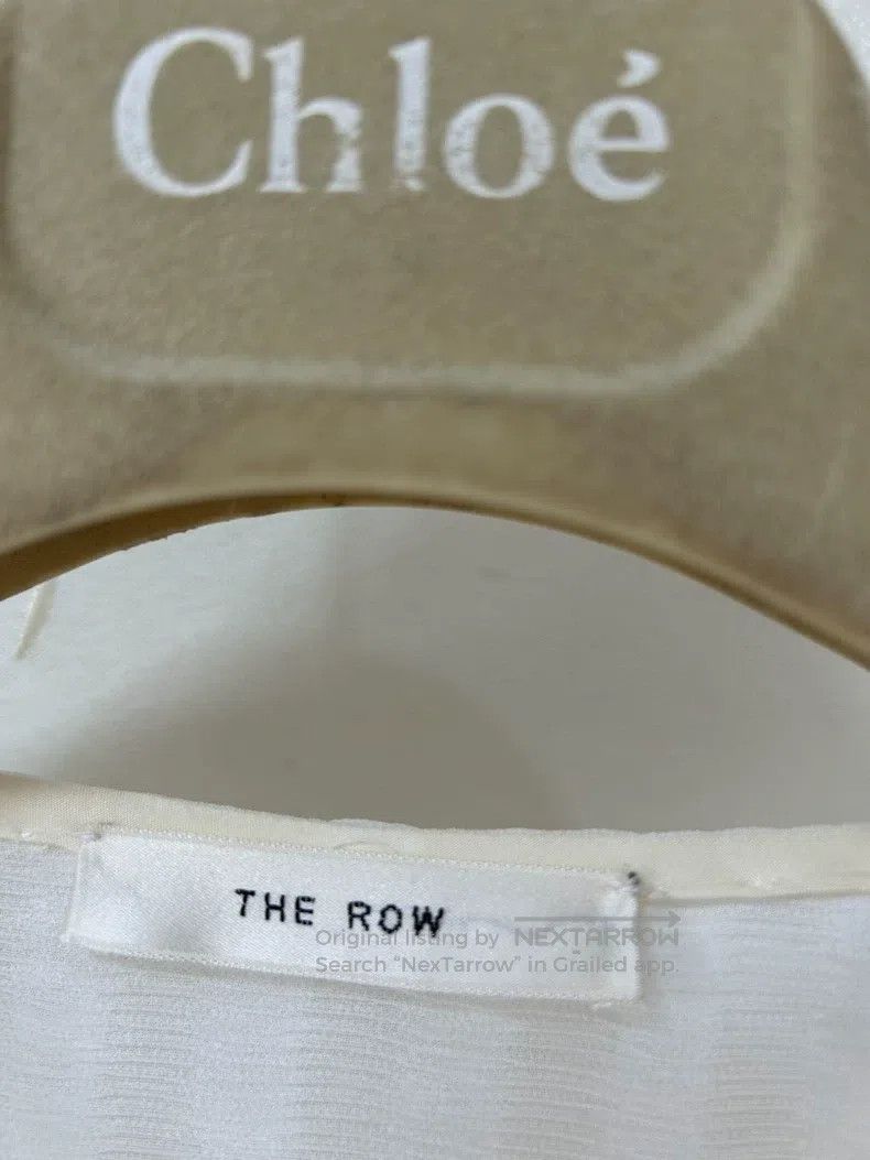 The Row The Row Creamy White Pleated Long Sleeve Top Size XS / US 0-2 / IT 36-38 - 4 Thumbnail