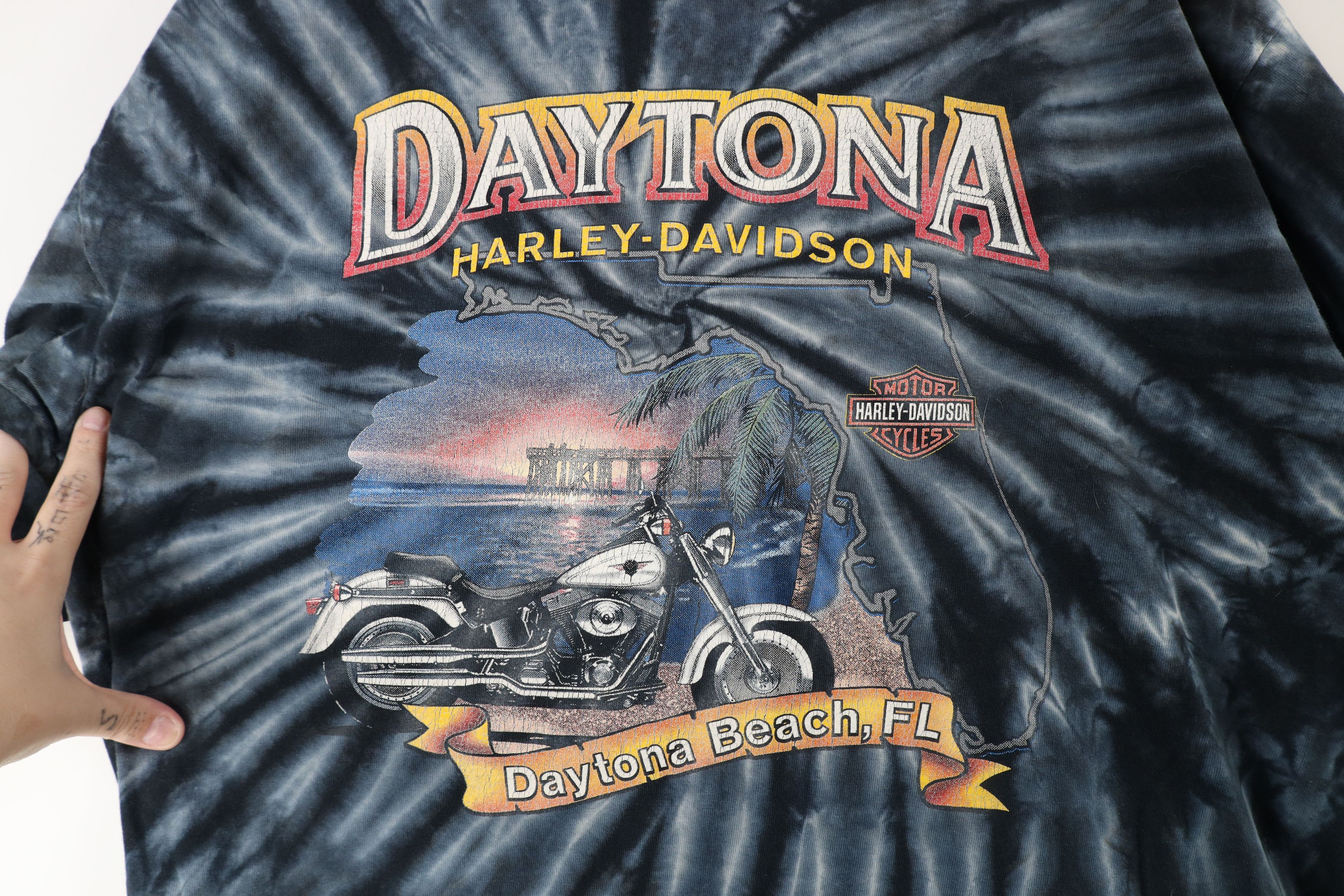Harley Davidson × Vintage Vintage Y2K 2000 Harley Davidson Eagle Tie Dye T-Shirt USA Size US L / EU 52-54 / 3 - 11 Thumbnail