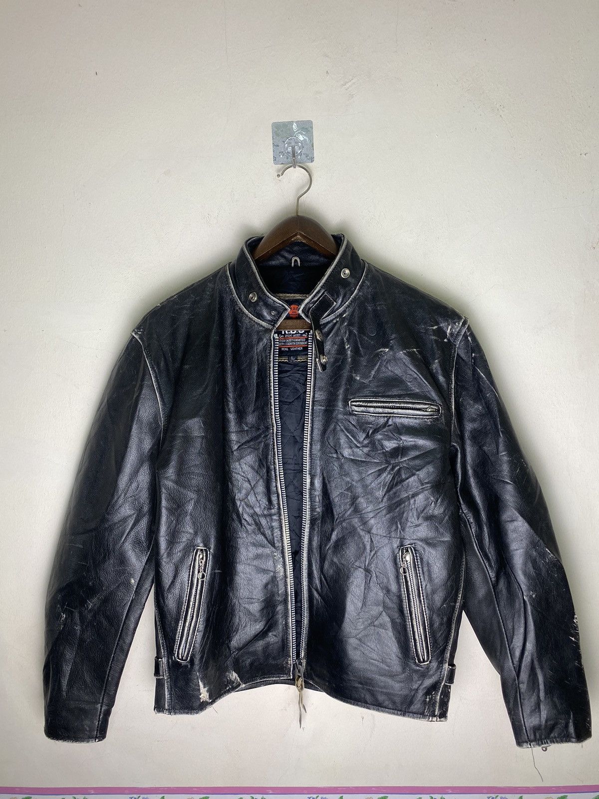 Other Vintage R.B.C Boad Masters Motorcycles Leather Jacket Size US L / EU 52-54 / 3 - 3 Thumbnail