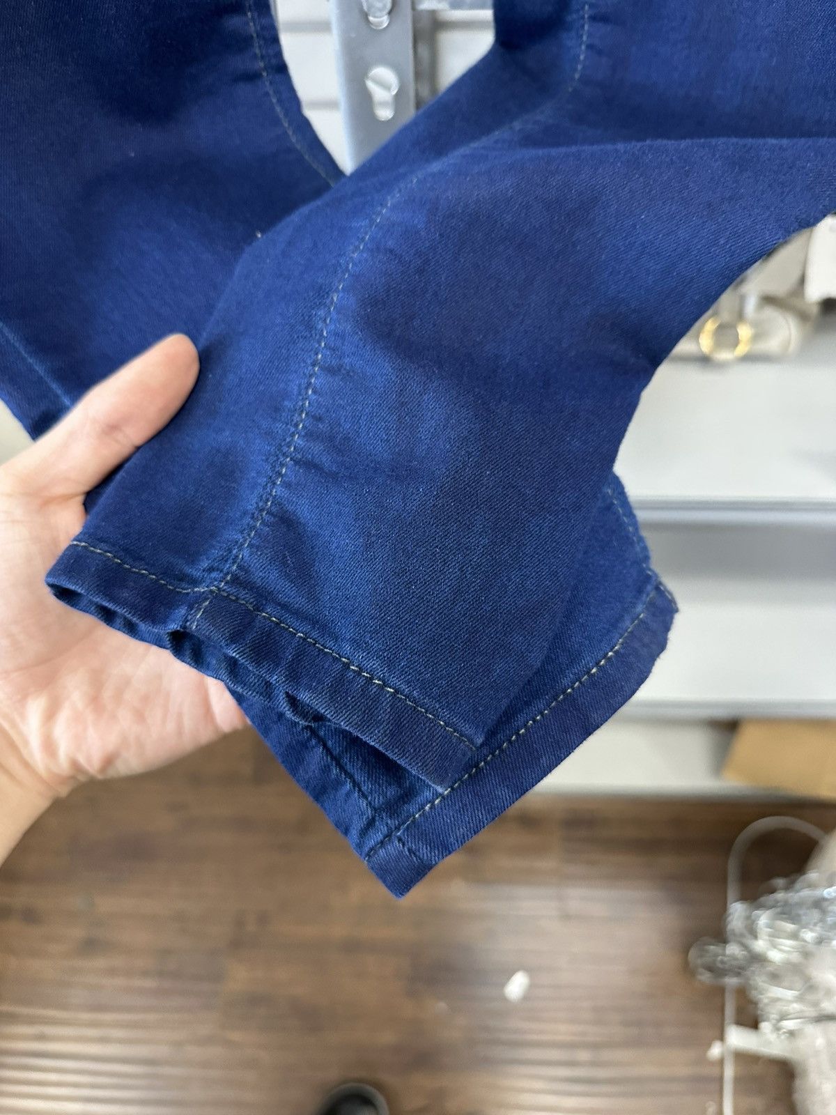 Lee × Vivienne Westwood VIVIENNE WESTWOOD LEE RHINESTONE ORB DENIM MONROE JEANS Size 30" / US 8 / IT 44 - 6 Thumbnail