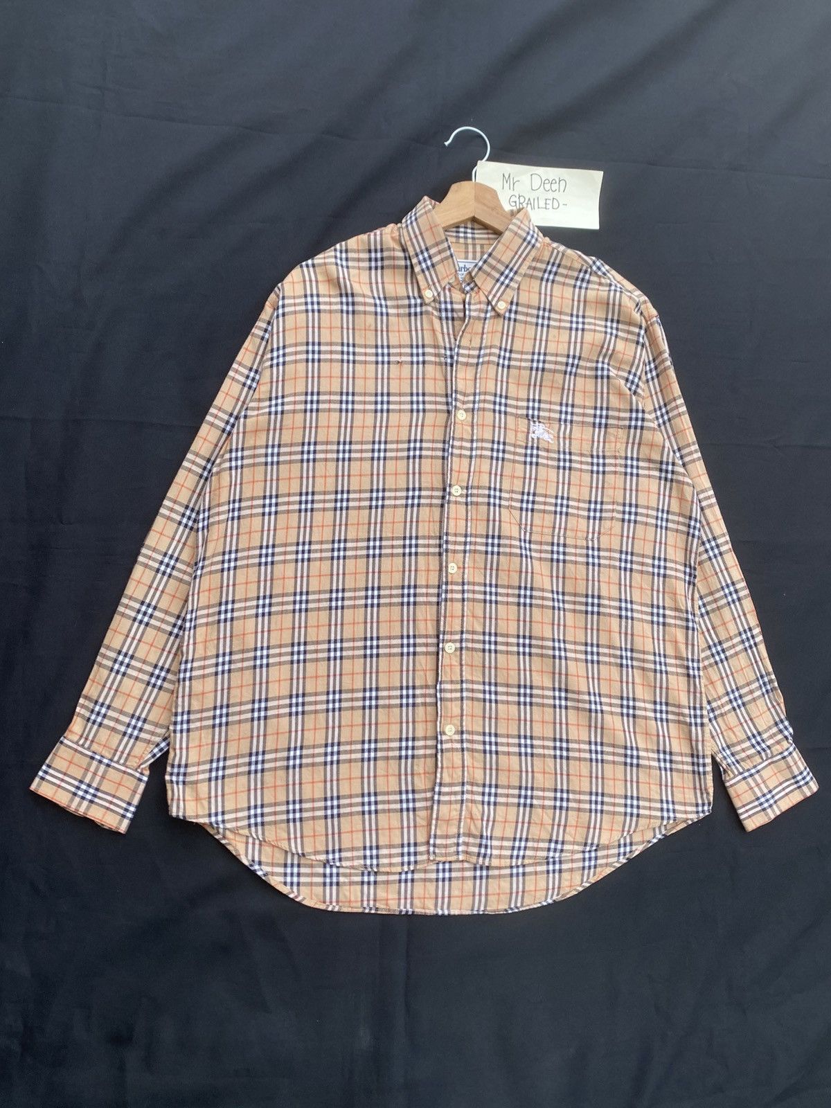 Burberry Rare Vintage Burberry Longsleeve Buttons Checkered Shirt Size US L / EU 52-54 / 3 - 2 Thumbnail