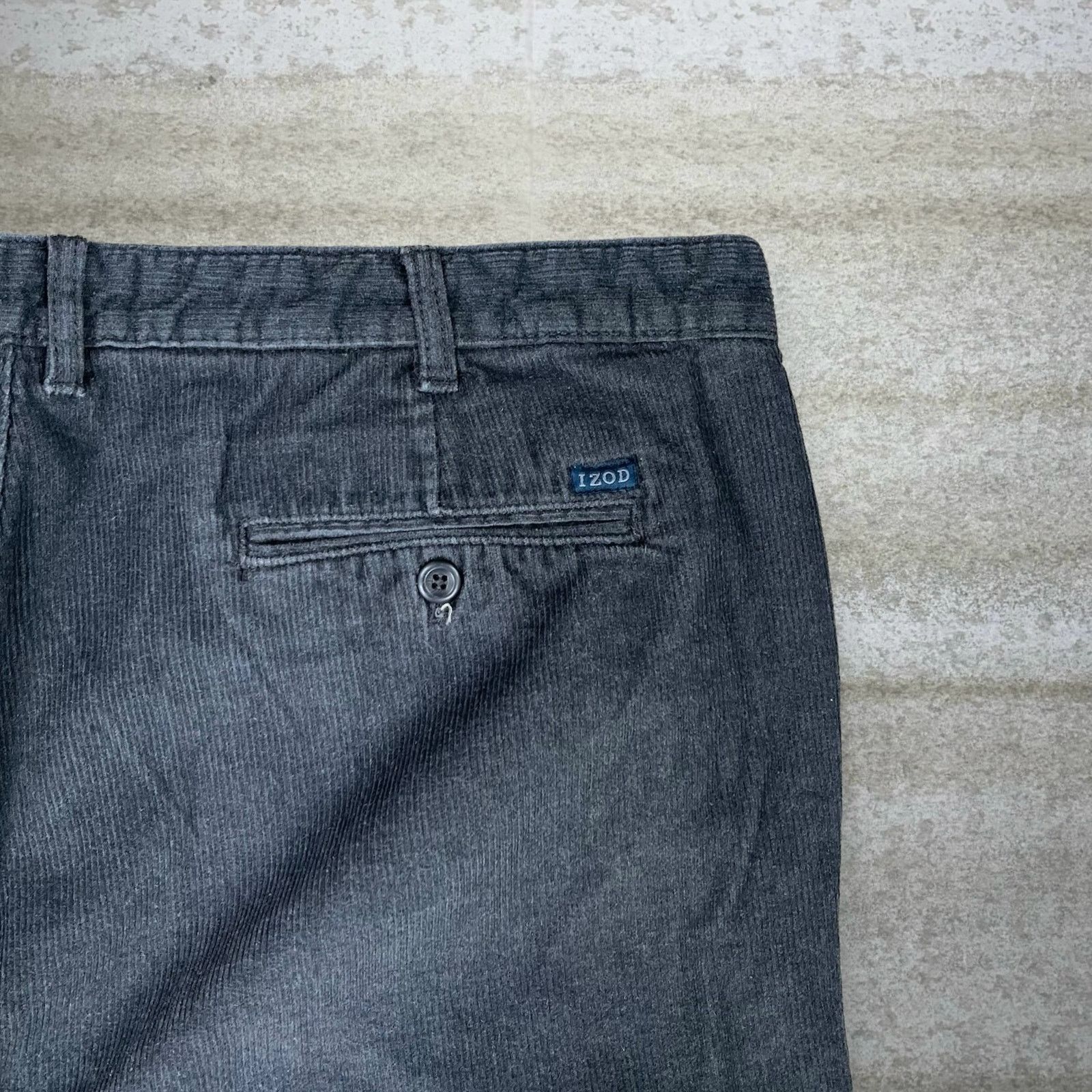 Izod Vintage Y2K Izod Corduroy Pants 40x30 Regular Straight Grey Size US 40 / EU 56 - 3 Thumbnail