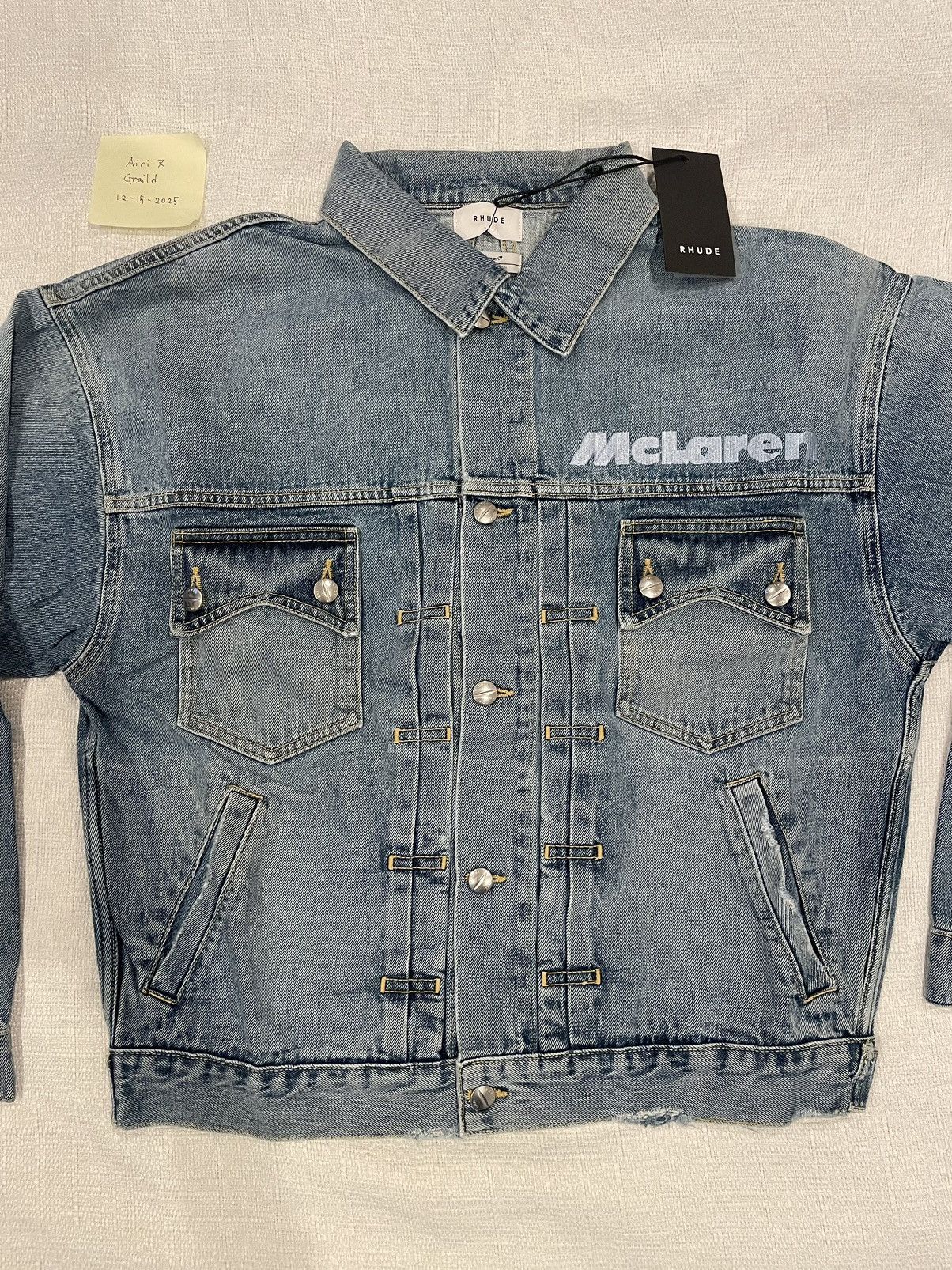 Rhude RhudexMcClaren Denim Jacket Size US M / EU 48-50 / 2 - 1 Thumbnail