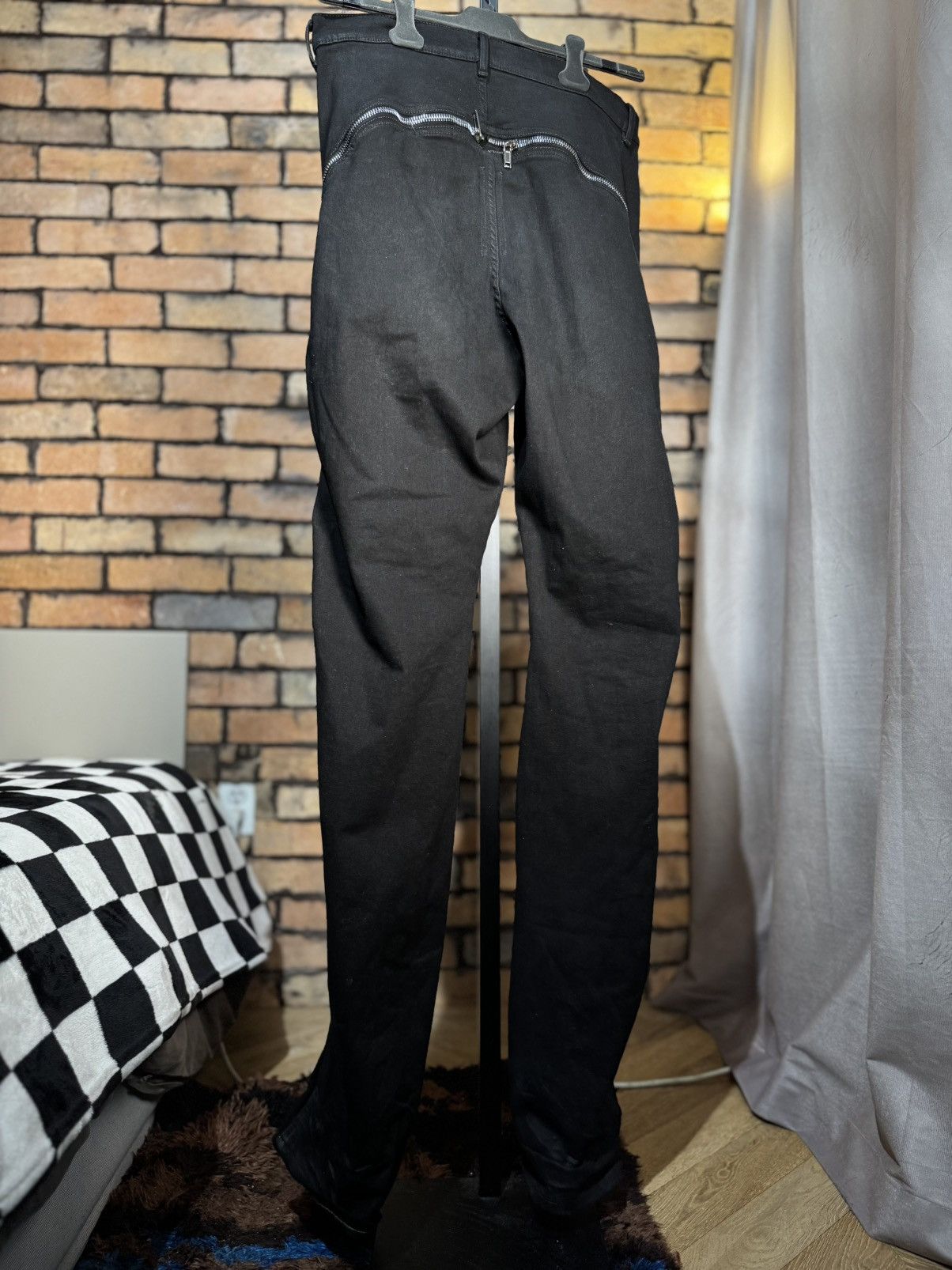 Rick Owens Drkshdw $1505 BOLAN BANANA JEANS FLARED SKINNY SLIM DENIM BOOT CUT Size US 34 / EU 50 - 4 Thumbnail