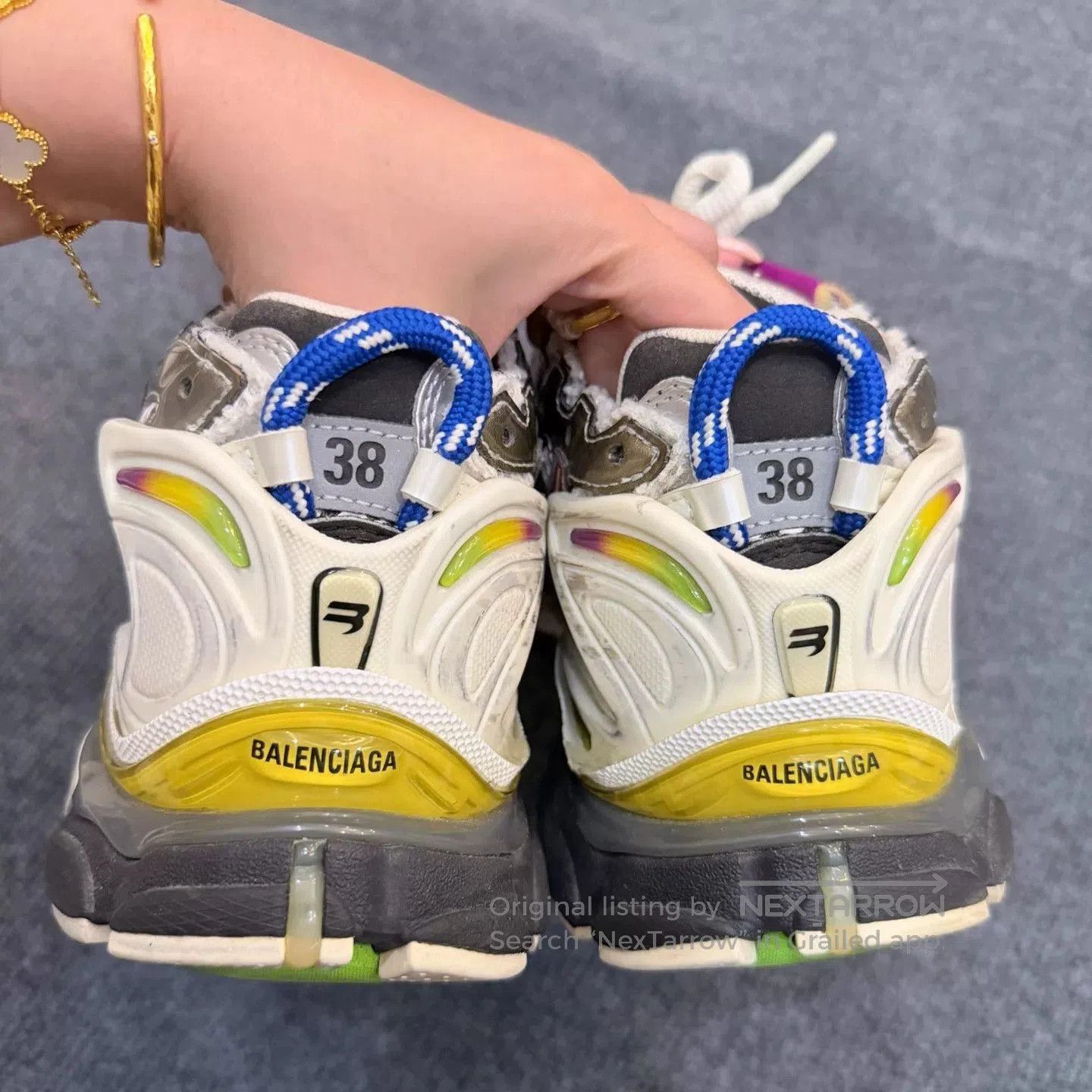 Balenciaga balenciaga rainbow runner sneaker shoes. Size US 6.5 / EU 39-40 - 3 Thumbnail