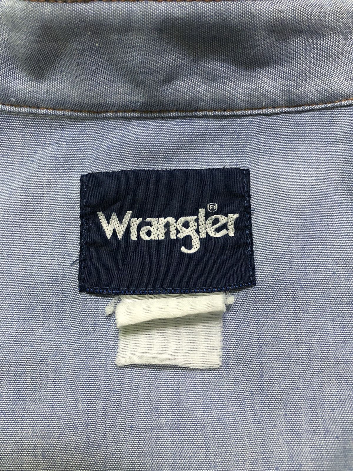 Vintage × Wrangler Vintage Wrangler Chambray 90s Long Sleeve Button Up -LS002 Size US L / EU 52-54 / 3 - 5 Thumbnail