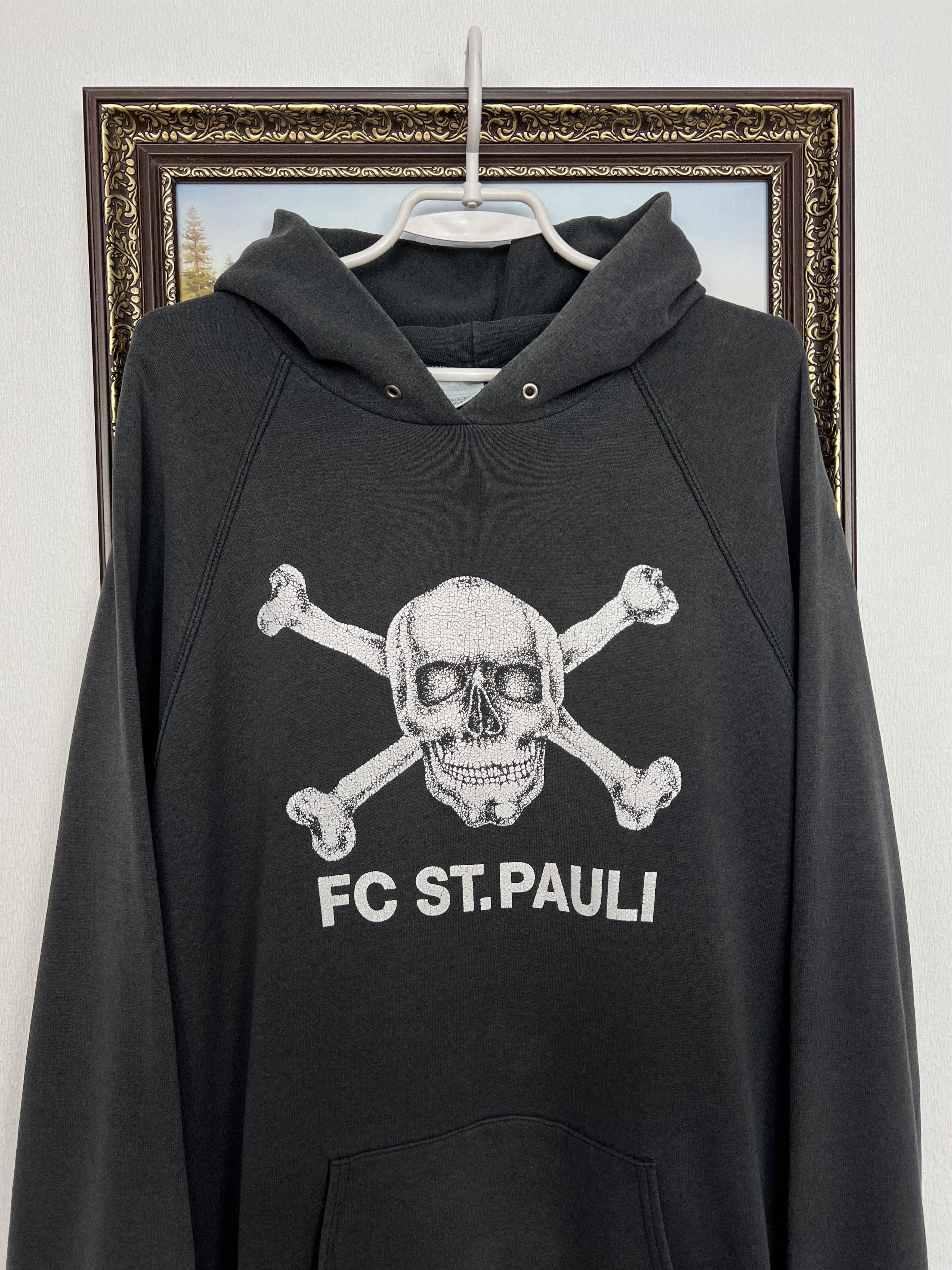 Vintage St Pauli Skull Jacket Football Hooded Track Top Soccer Size US XXL / EU 58 / 5 - 2 Thumbnail