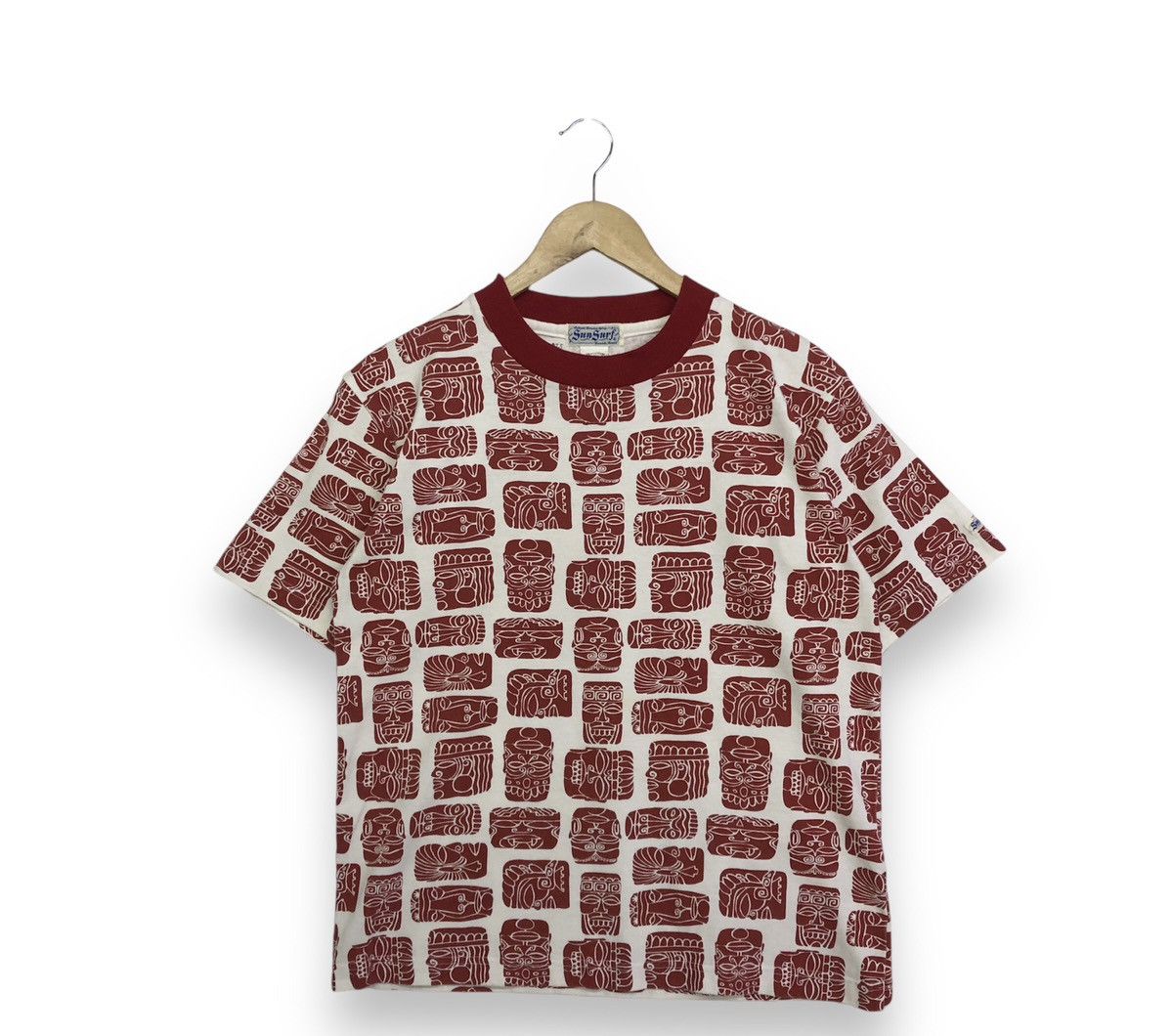 Sun Surf × Toyo Enterprises × Vintage Vintage Sunsurf Motive Hawaiian Fullprint Tshirt Size US S / EU 44-46 / 1 - 1 Thumbnail