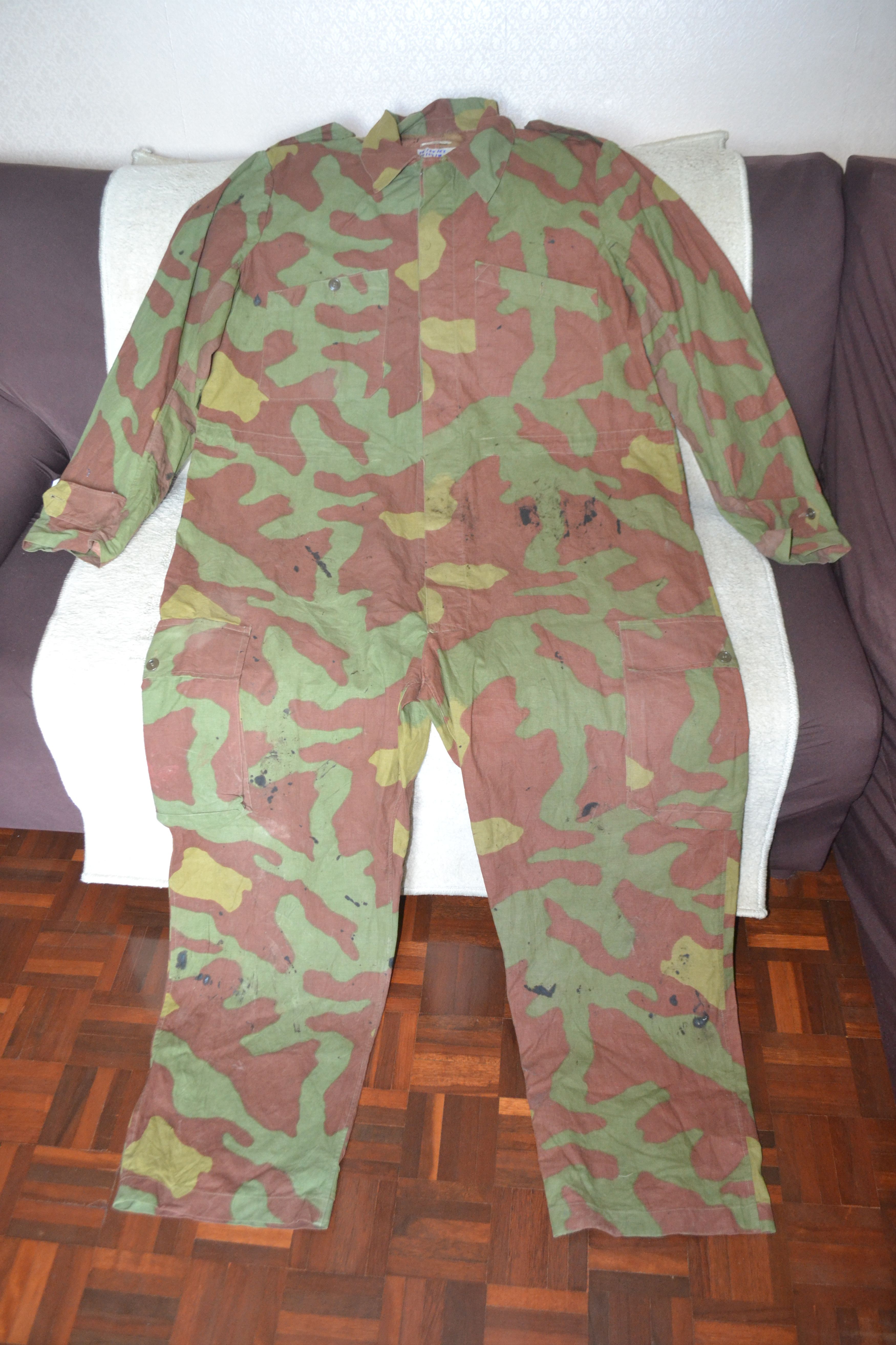 image of Military Italian Paratrooper Tanker San Marco Coverall in Camo, Men's (Size 2XL)